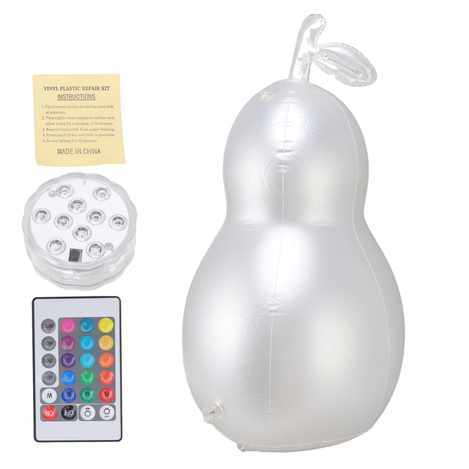Inflatable Glowing Ball Avocado Shaped Waterproof Remote Control Light Up Ball for Party - Image 1