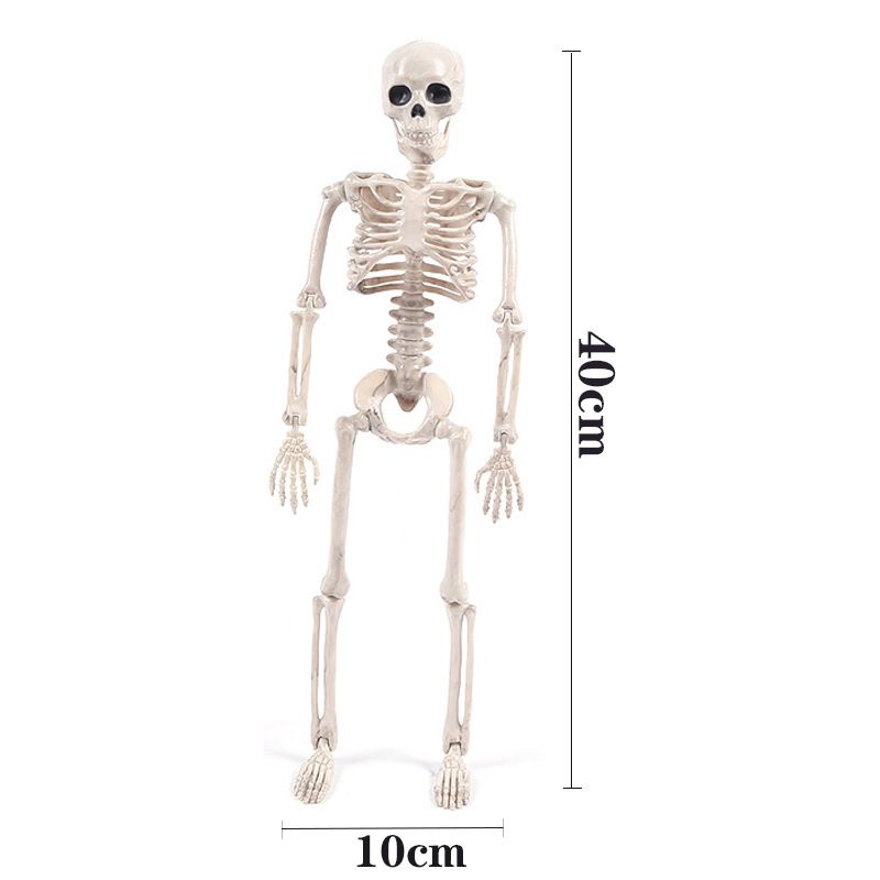Halloween Skull Skeleton Decoration Simulated Human Plastic Bones Haunted House Decorative Skeleton Props Bride Bridegroom with Clothes - Image 3