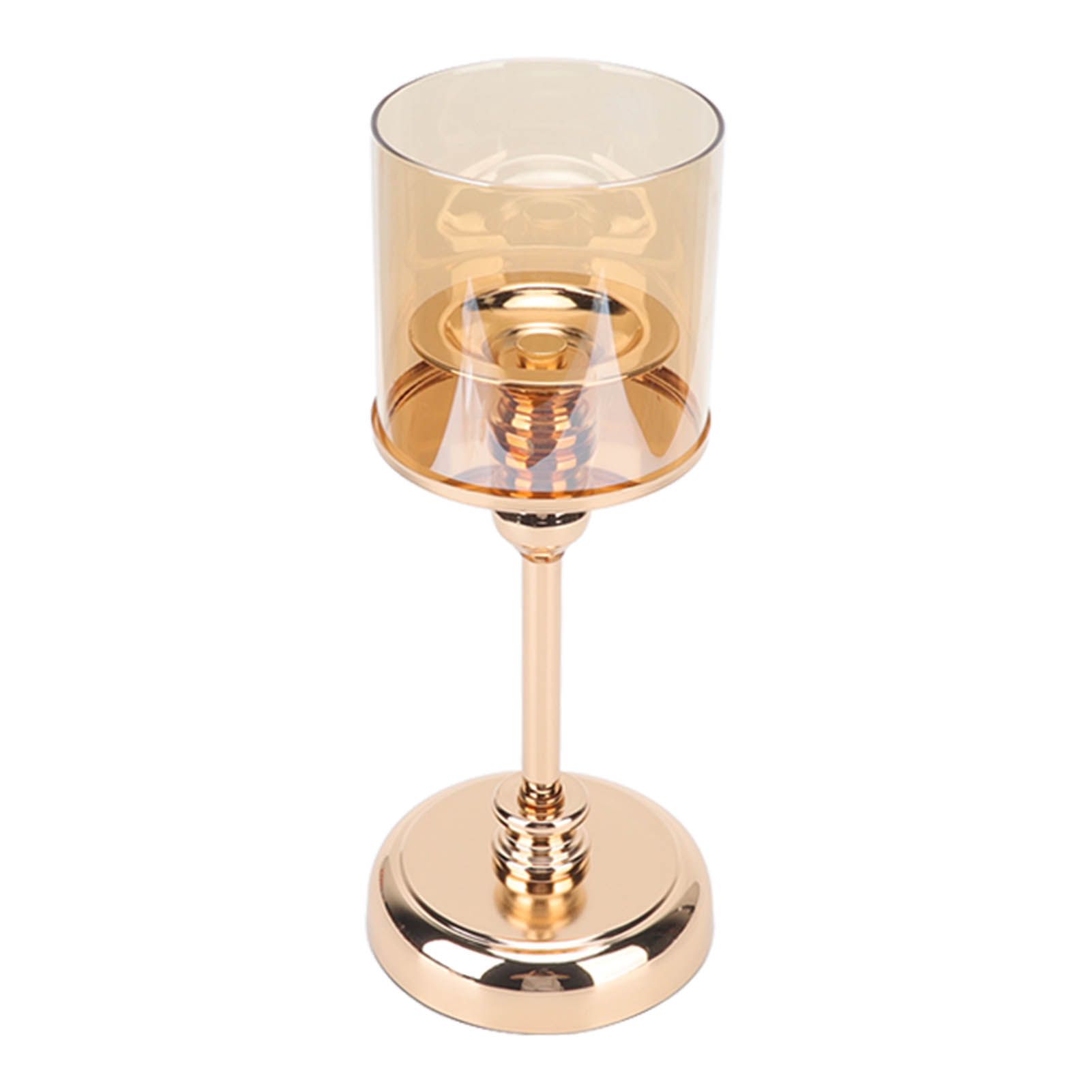 Light Luxury French Candlestick Ornament Table Candle Holder Romantic Candlelight Dinner Decorative Props Champagne Gold - Image 3