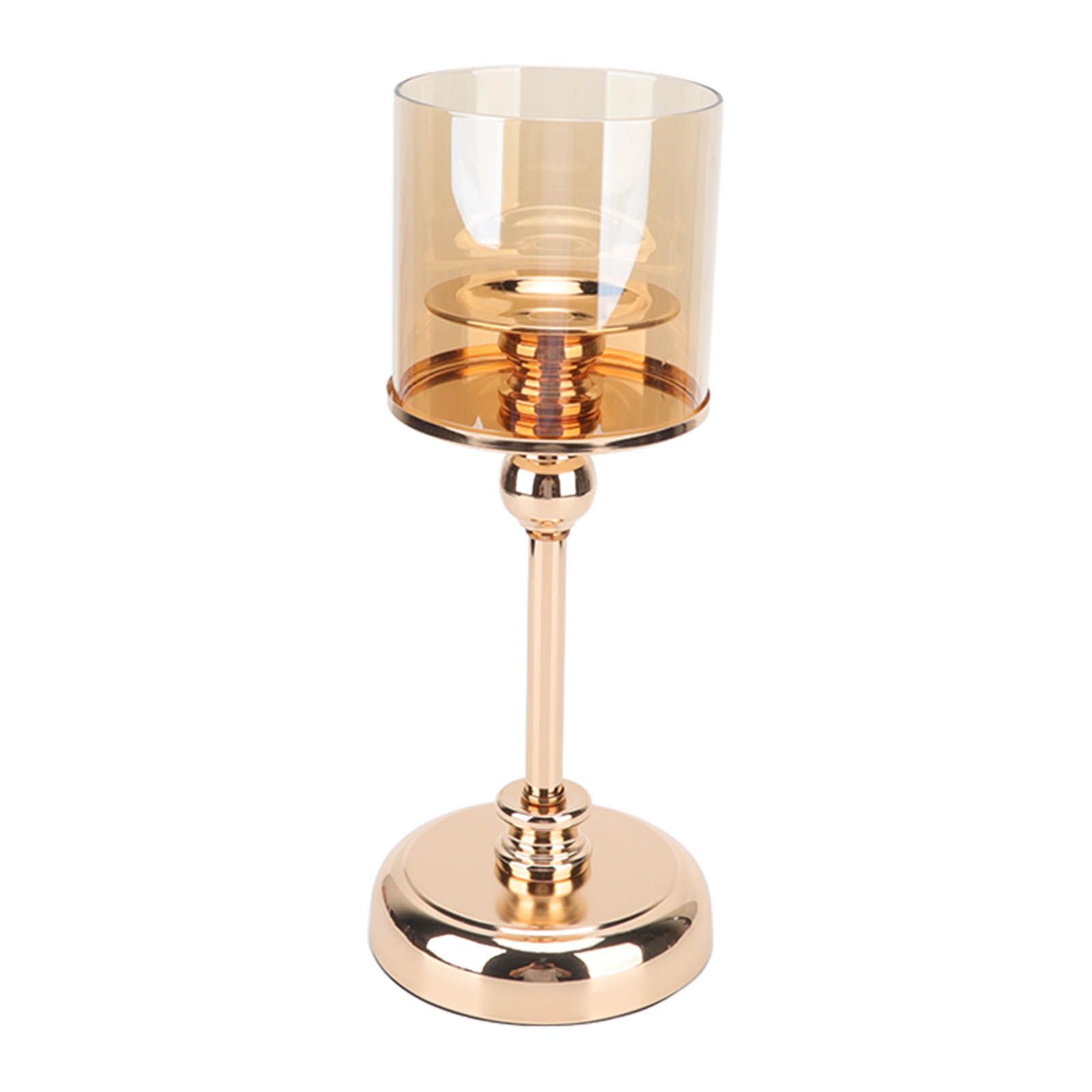 Light Luxury French Candlestick Ornament Table Candle Holder Romantic Candlelight Dinner Decorative Props Champagne Gold - Image 5