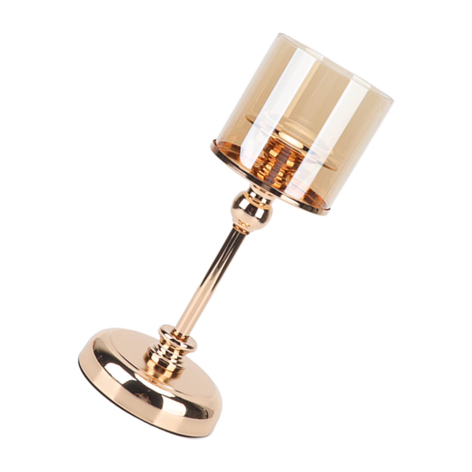 Light Luxury French Candlestick Ornament Table Candle Holder Romantic Candlelight Dinner Decorative Props Champagne Gold - Image 6
