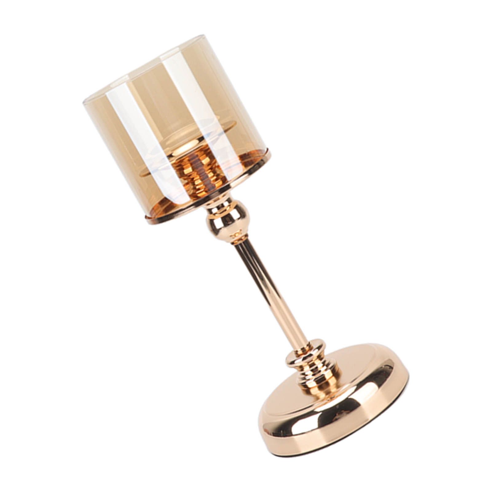 Light Luxury French Candlestick Ornament Table Candle Holder Romantic Candlelight Dinner Decorative Props Champagne Gold - Image 7