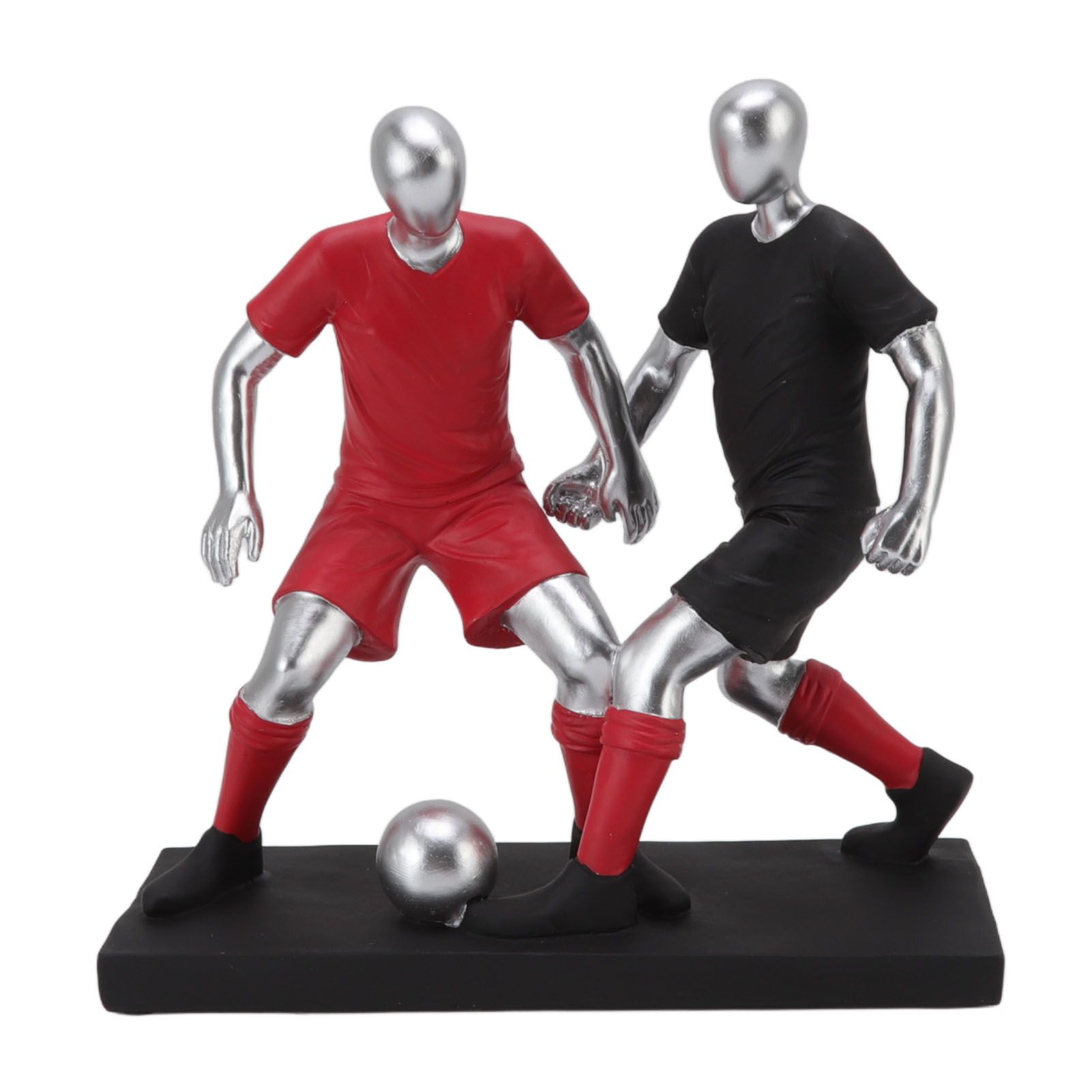 Resign Football Player Statue Soccer Sculpture Figurine Football Statue Decor Soccer Miniatures Figurines Sculpture Crafts Ornaments - Image 1