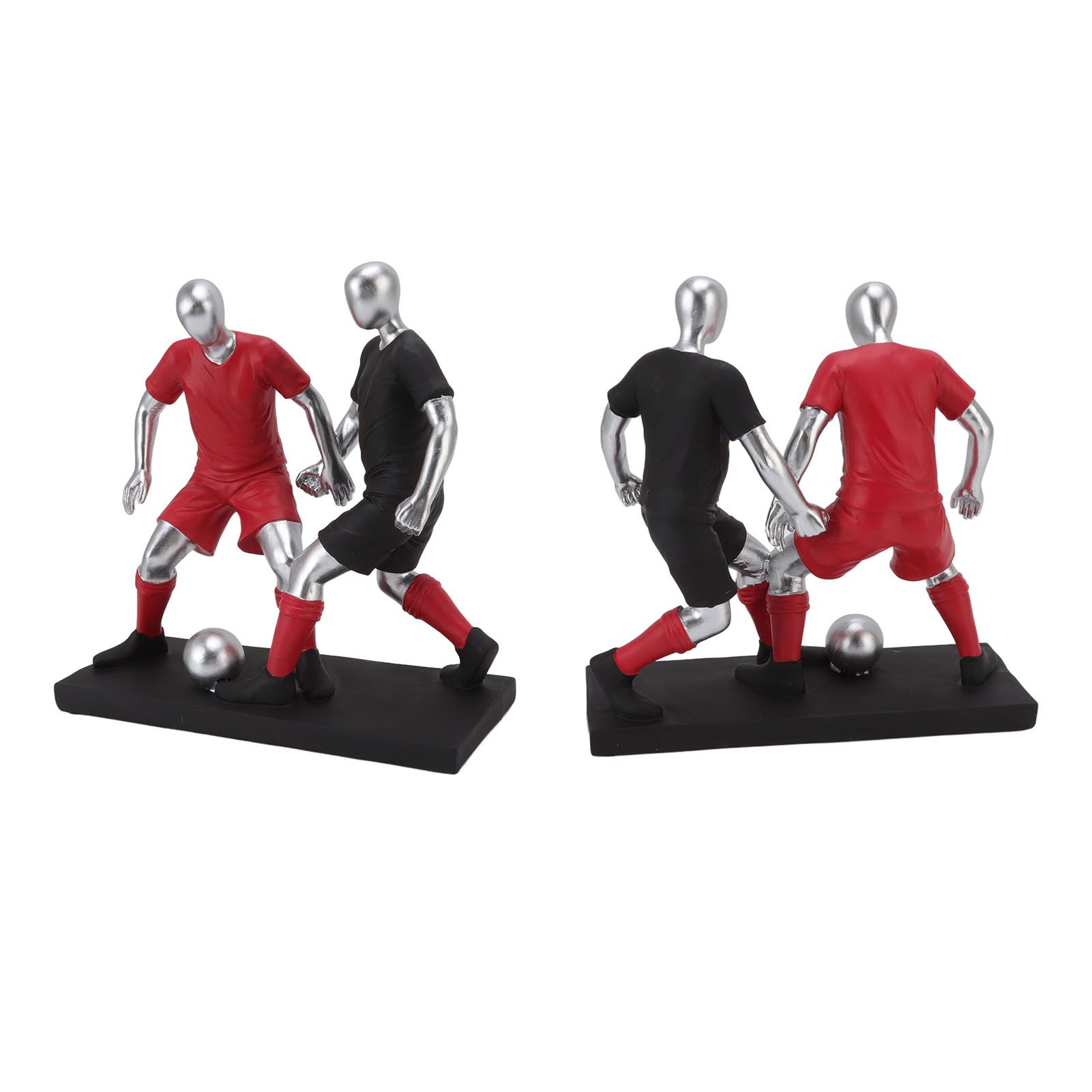 Resign Football Player Statue Soccer Sculpture Figurine Football Statue Decor Soccer Miniatures Figurines Sculpture Crafts Ornaments - Image 5