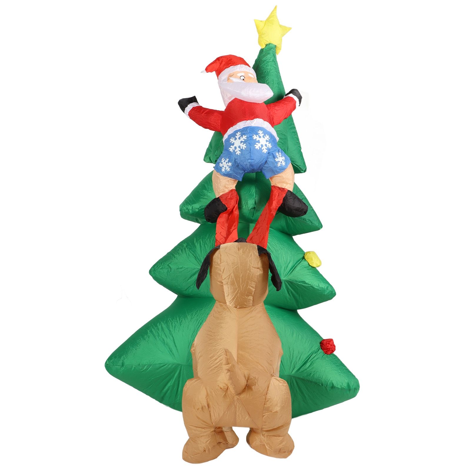 Dog Bite Old Man's Christmas Tree LED Growing Inflatable Christmas Tree for Outdoor Grden Yard AU 100‑240V - Image 3