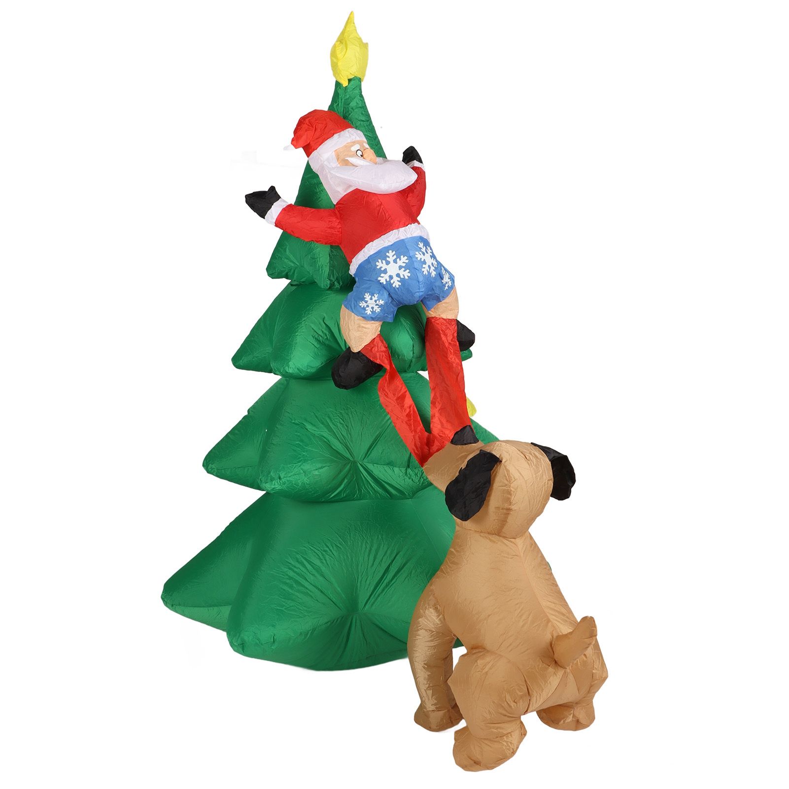 Dog Bite Old Man's Christmas Tree LED Growing Inflatable Christmas Tree for Outdoor Grden Yard AU 100‑240V - Image 5