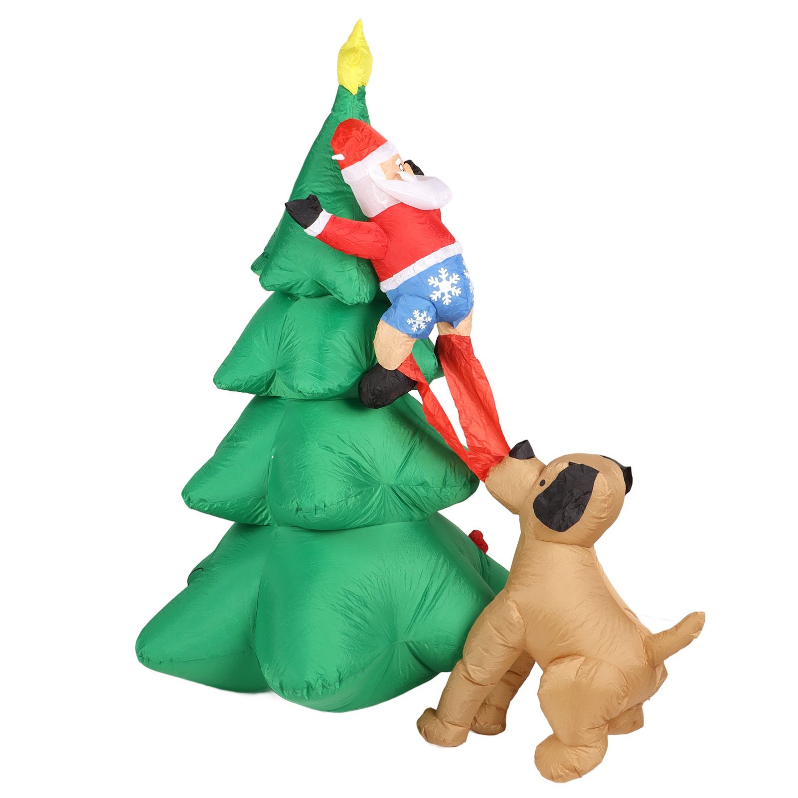 Dog Bite Old Man's Christmas Tree LED Growing Inflatable Christmas Tree for Outdoor Grden Yard AU 100‑240V - Image 6
