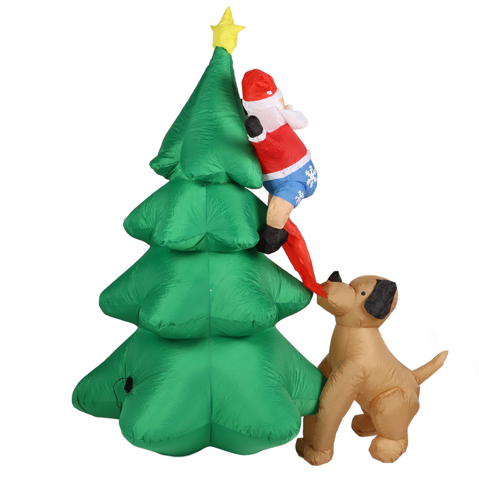 Dog Bite Old Man's Christmas Tree LED Growing Inflatable Christmas Tree for Outdoor Grden Yard AU 100‑240V - Image 7