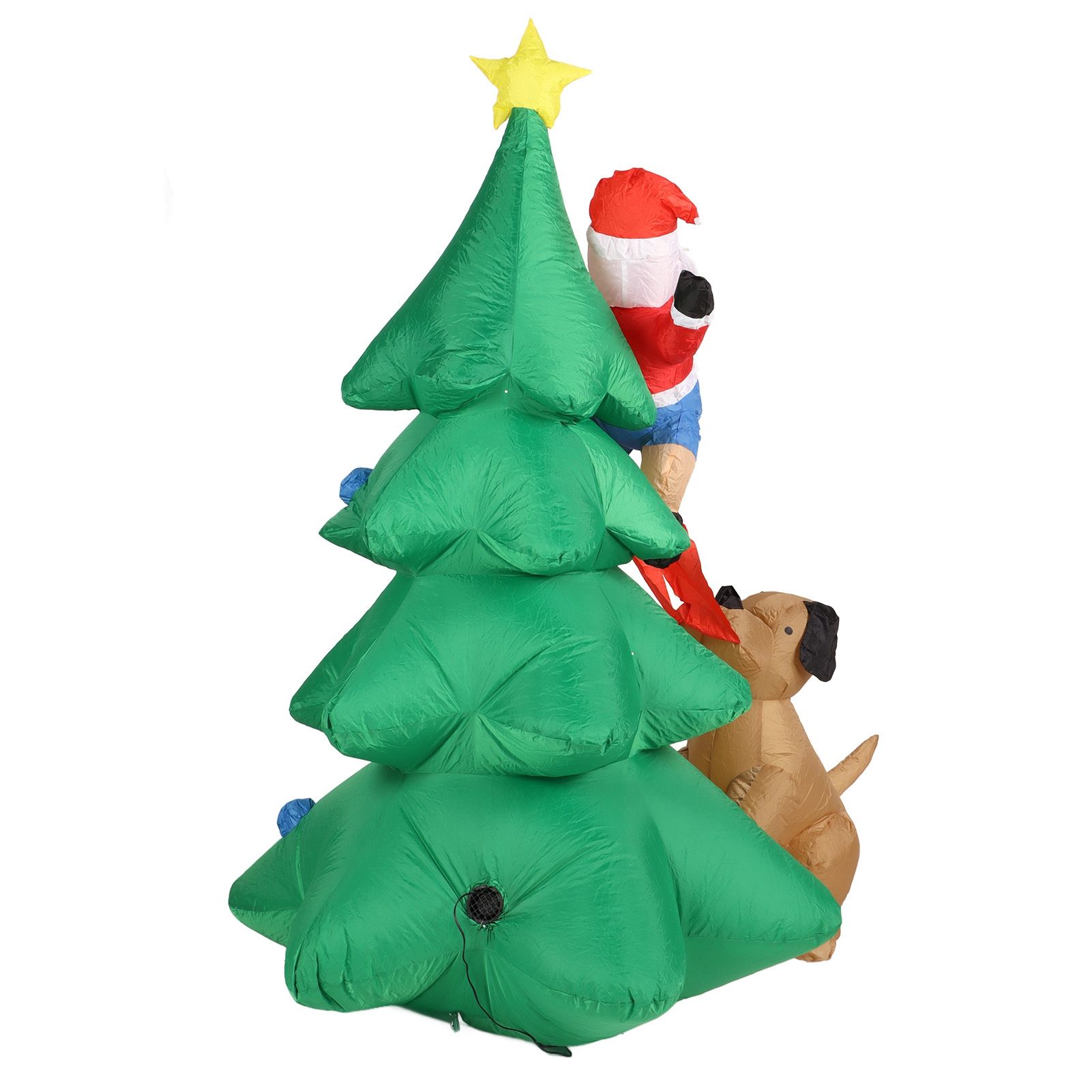 Dog Bite Old Man's Christmas Tree LED Growing Inflatable Christmas Tree for Outdoor Grden Yard AU 100‑240V - Image 8