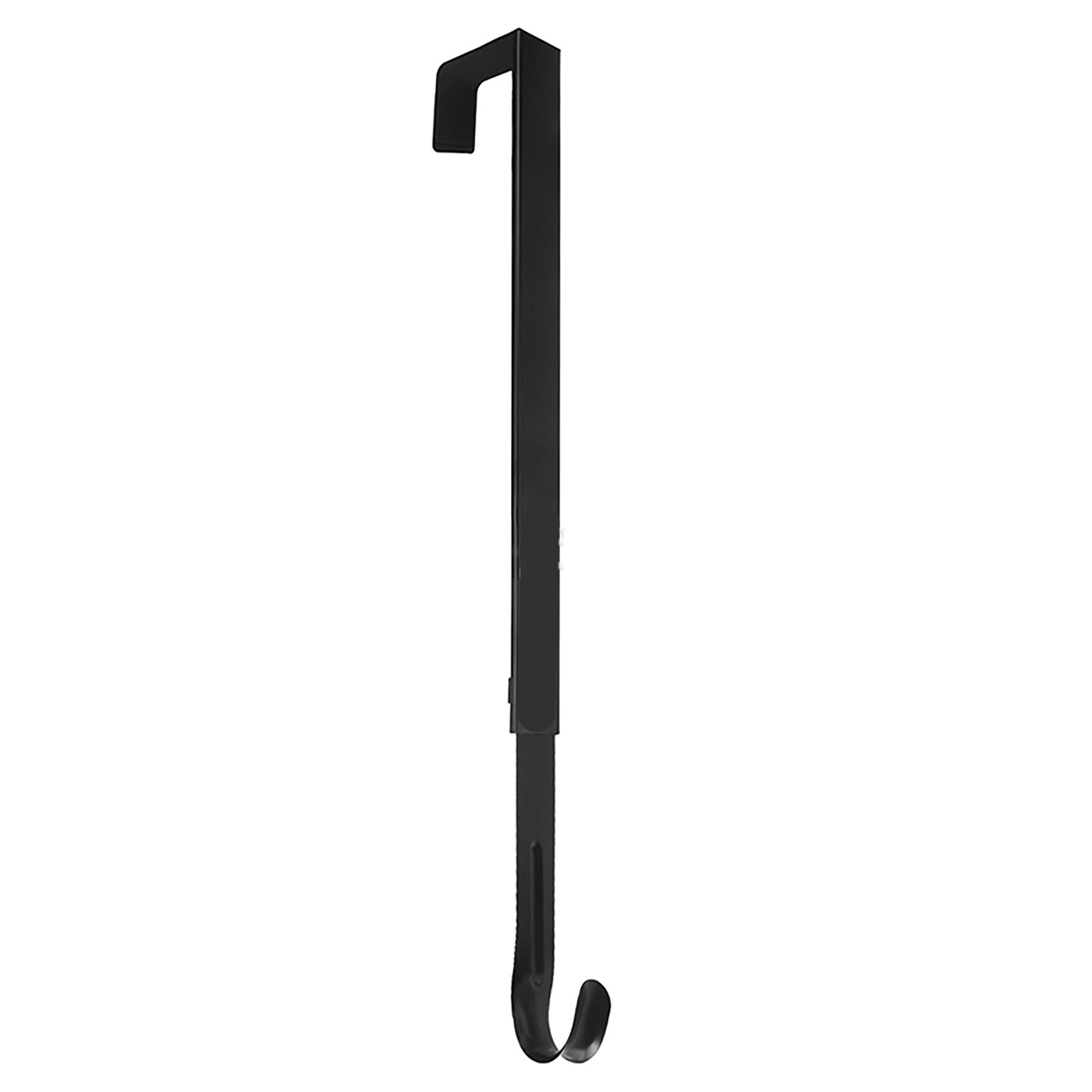 Adjustable Wreath Door Hanger Damage Free Wreaths Hanging Over The Door Hooks Iron Door Hanger for Christmas Wreath Black - Image 3