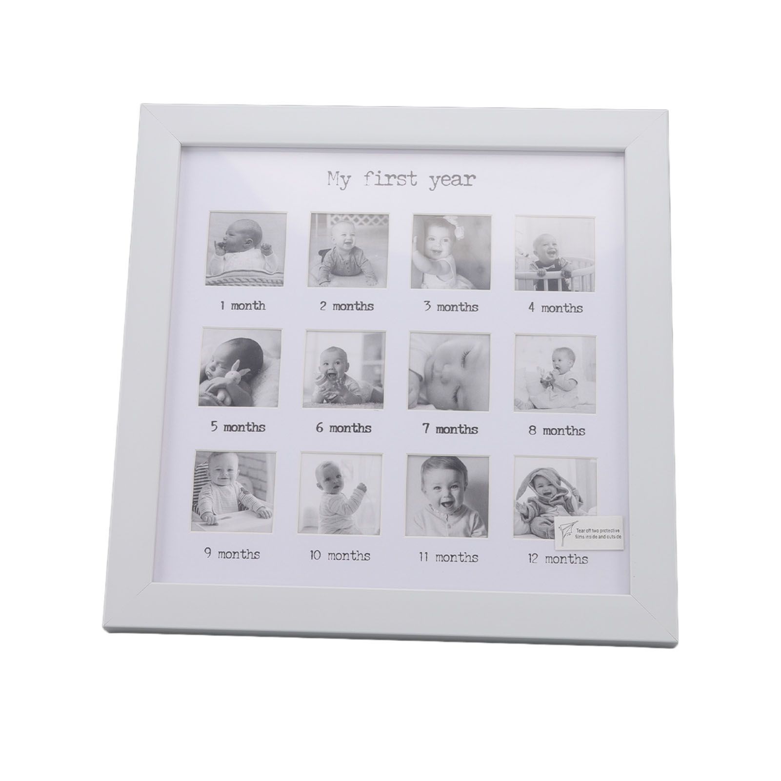 Baby First Year Photo Frame 12 Months Newborn Monthly Picture Frame for Baby Growth Record Baby Keepsake - Image 2
