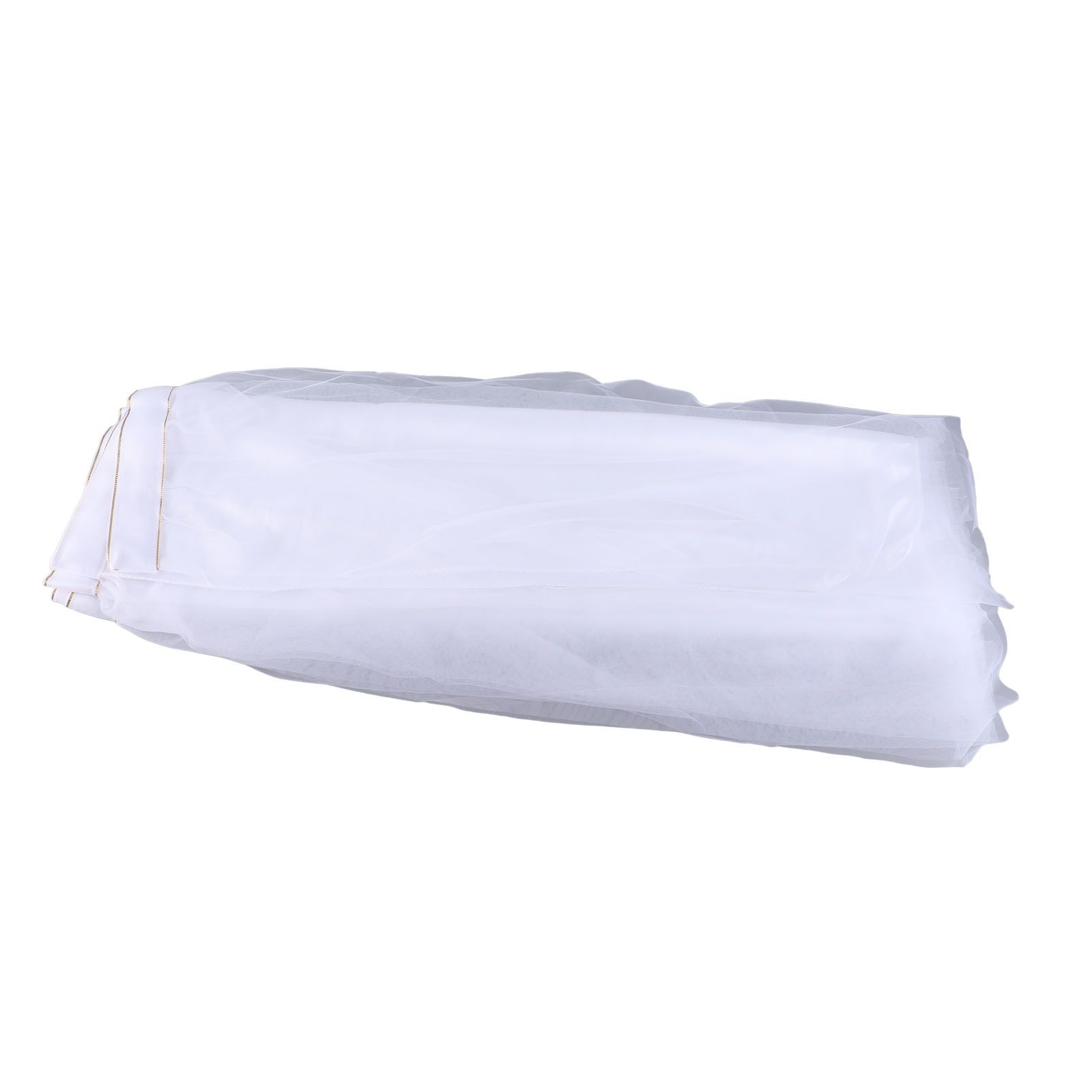 Table Cloth Soft Fluffy Stretchy Tulle Wedding Table Runner Table Skirt Wedding Table Decorations White 183x75cm (6x2.5ft) - Image 1