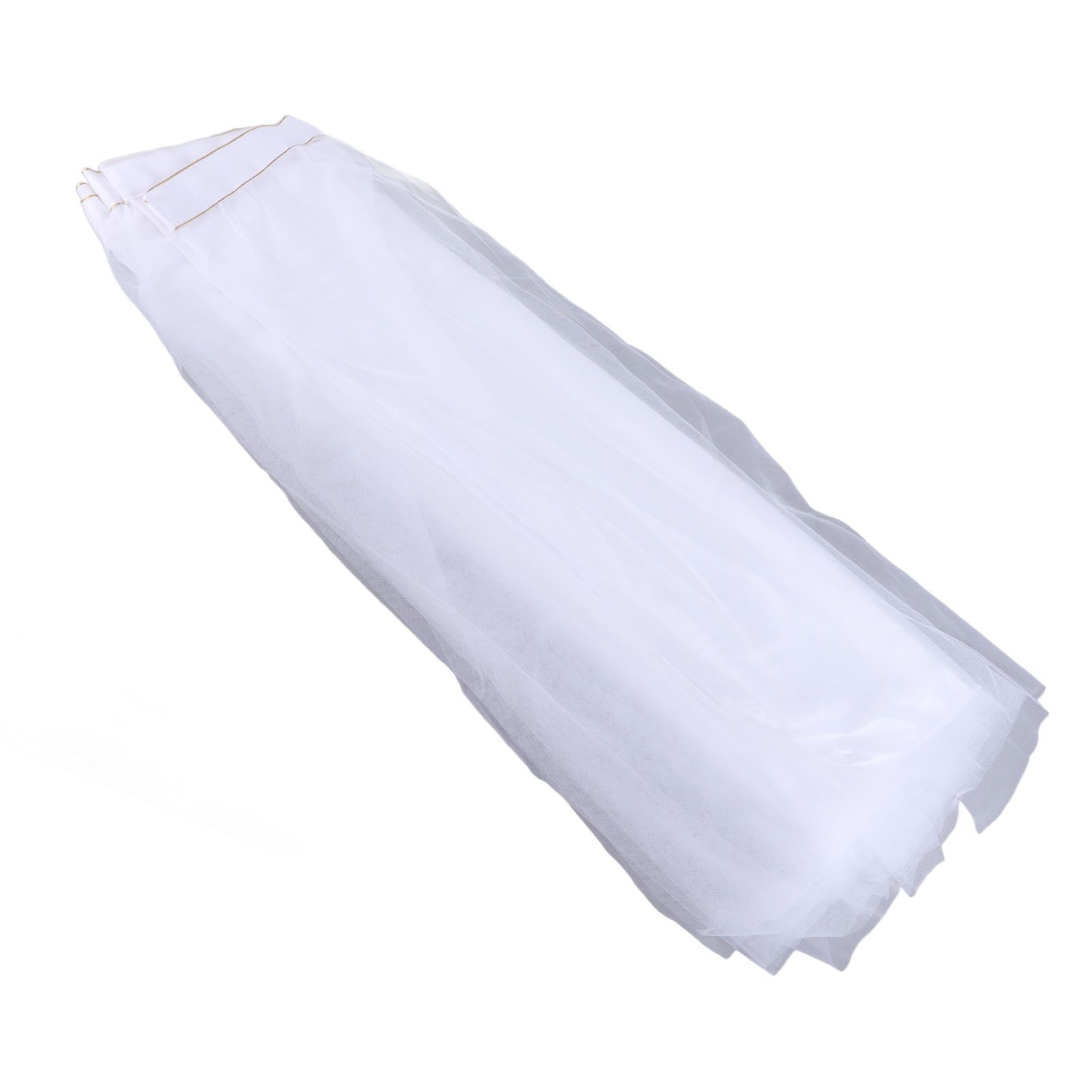Table Cloth Soft Fluffy Stretchy Tulle Wedding Table Runner Table Skirt Wedding Table Decorations White 183x75cm (6x2.5ft) - Image 2