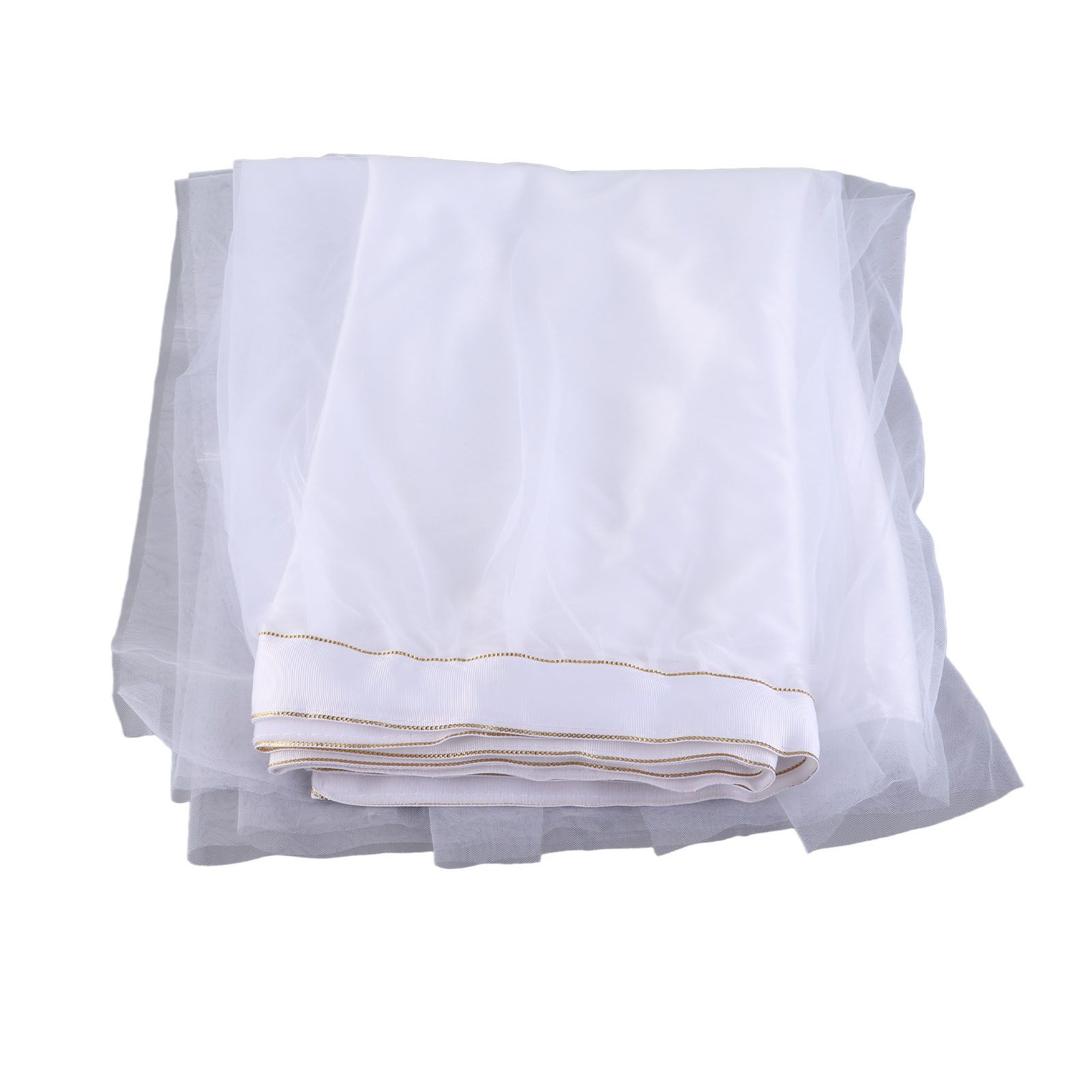 Table Cloth Soft Fluffy Stretchy Tulle Wedding Table Runner Table Skirt Wedding Table Decorations White 183x75cm (6x2.5ft) - Image 4