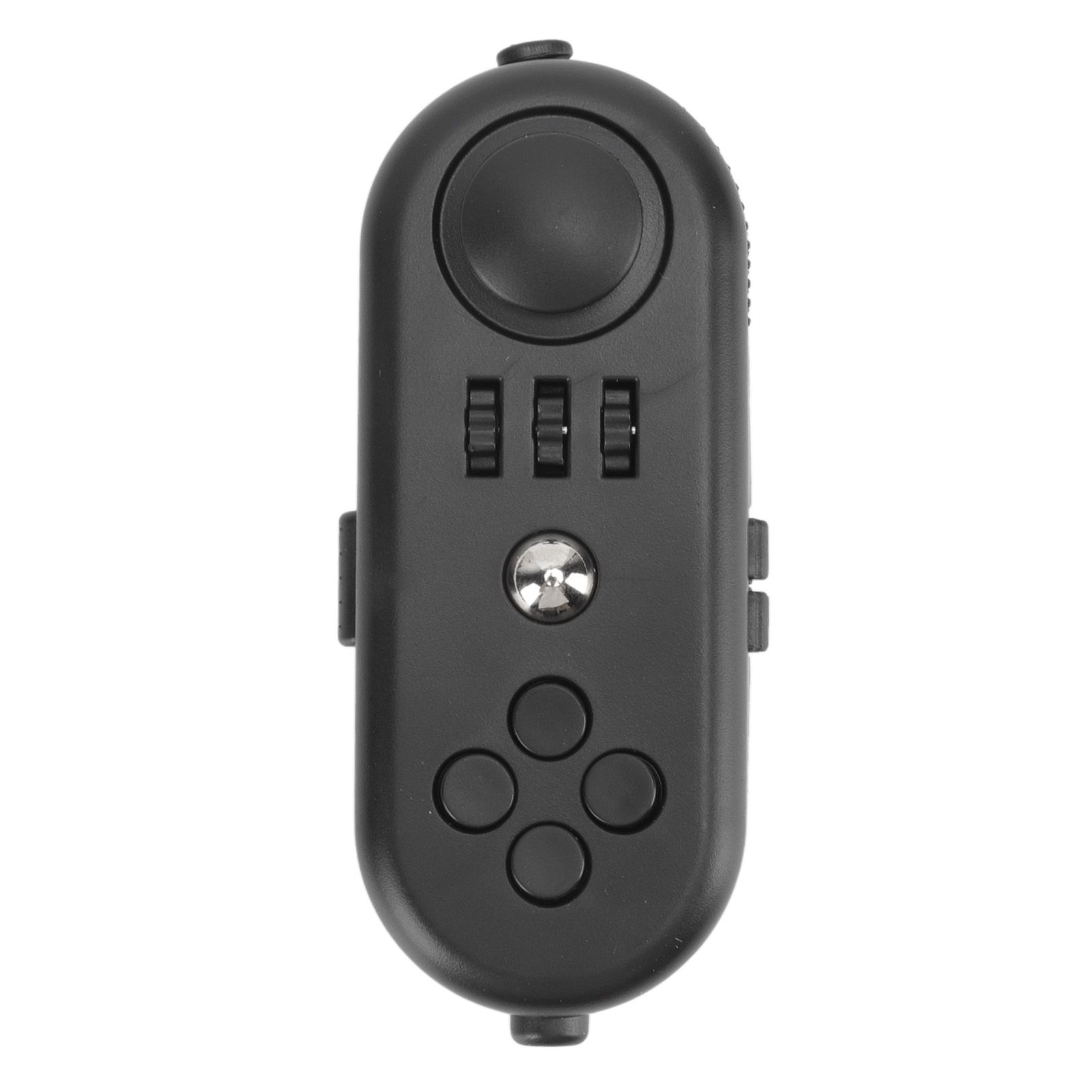 Fidget Toy Reduce Stress Relax Mood Portable Anxiety Sensory EDC Toy Sensory Fidgets Controller Pad 3 All Black - Image 1