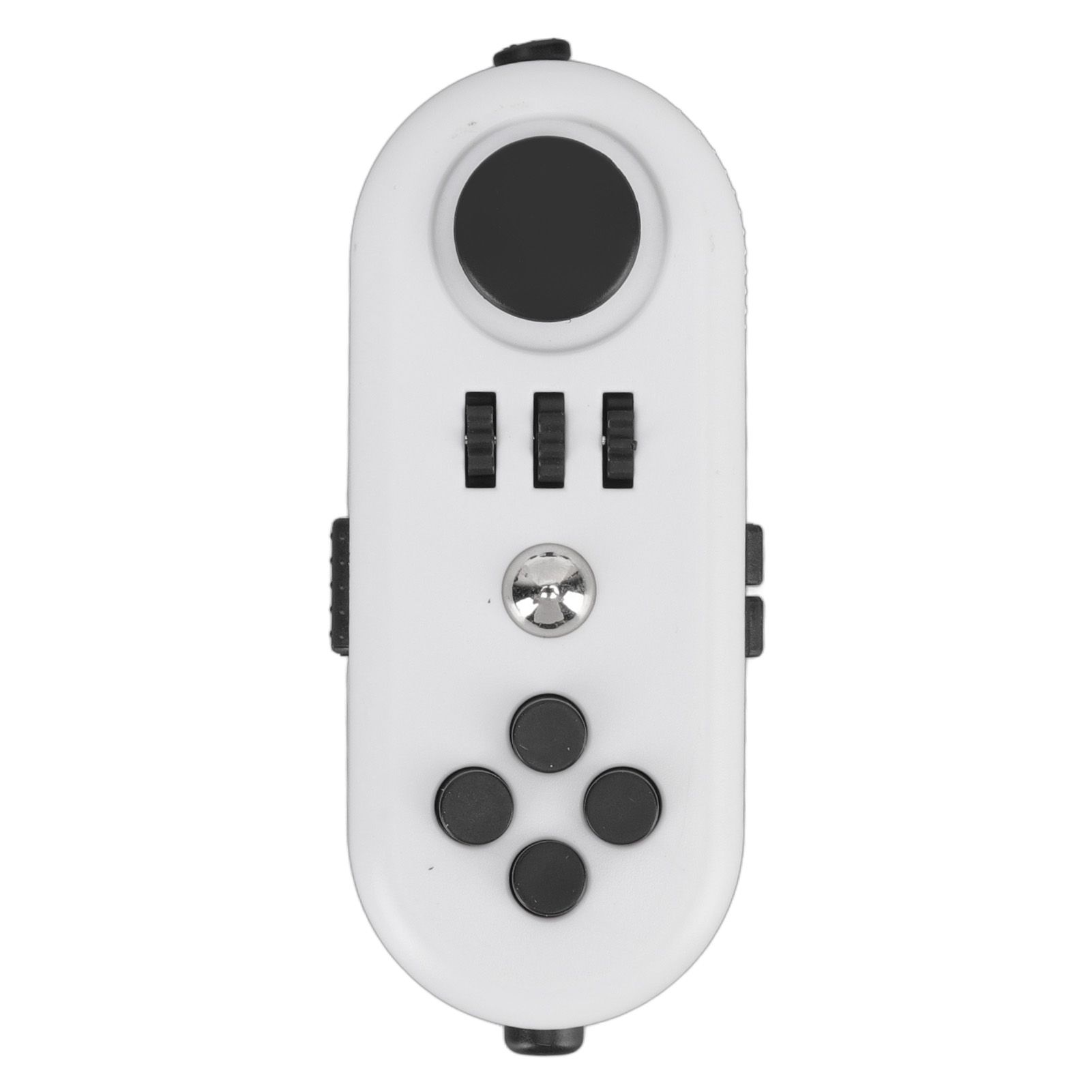 Fidget Toy Reduce Stress Relax Mood Portable Anxiety Sensory EDC Toy Sensory Fidgets Controller Pad 5 White and Black - Image 1
