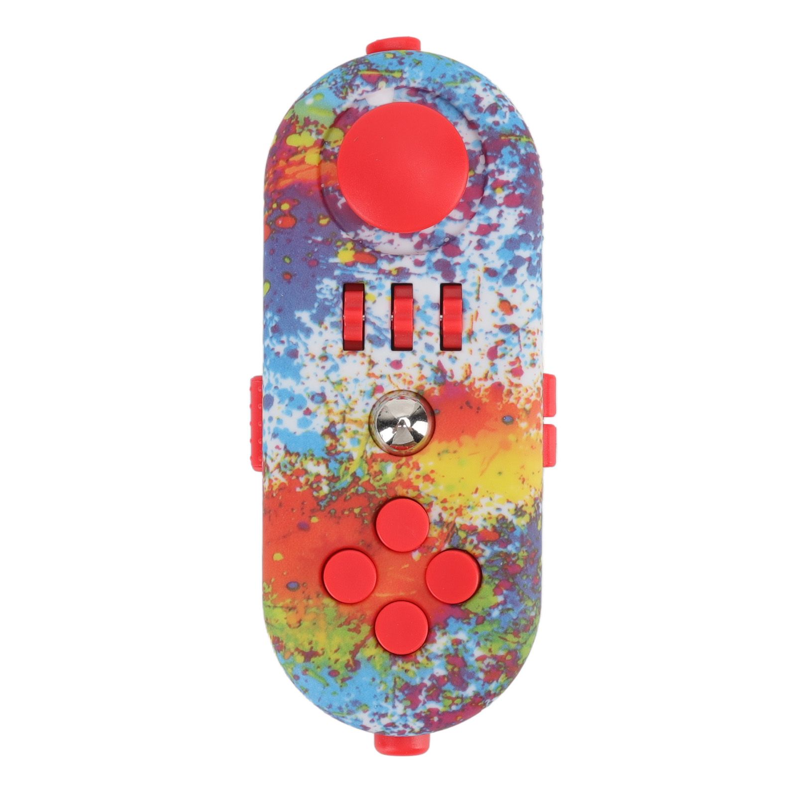 Fidget Toy Reduce Stress Relax Mood Portable Anxiety Sensory EDC Toy Sensory Fidgets Controller Pad 11 Graffiti Color - Image 1