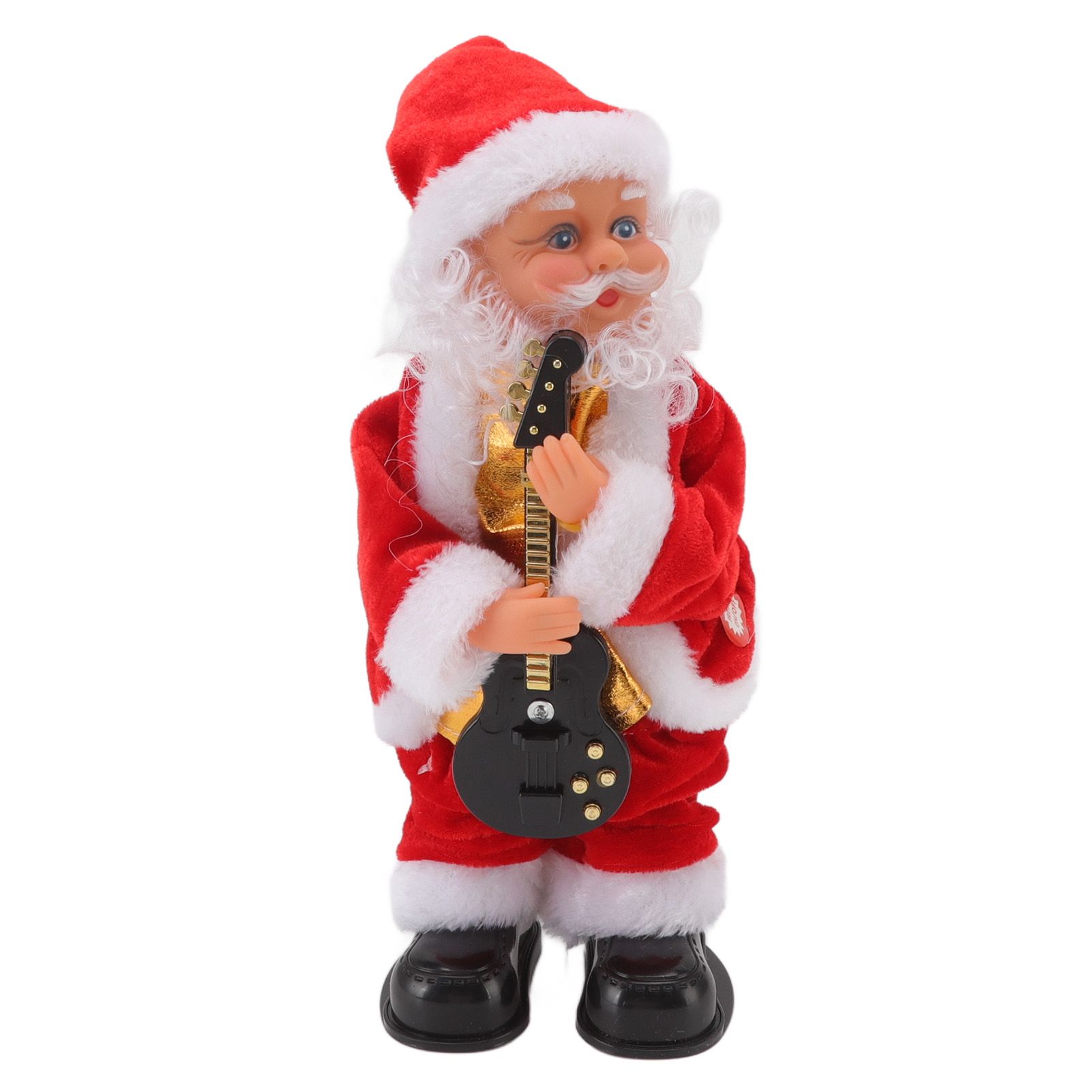 Electric Musical Dancing Christmas Old Man Interesting Hip Shaking Christmas Old Man Doll Decoration Gifts Guitar - Image 1
