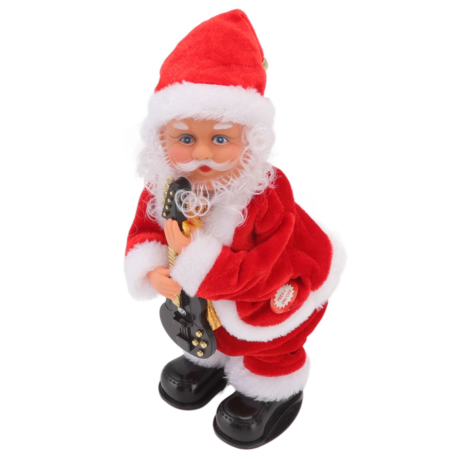 Electric Musical Dancing Christmas Old Man Interesting Hip Shaking Christmas Old Man Doll Decoration Gifts Guitar - Image 2