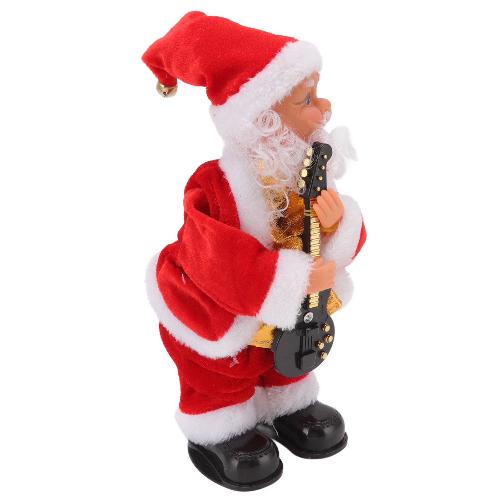 Electric Musical Dancing Christmas Old Man Interesting Hip Shaking Christmas Old Man Doll Decoration Gifts Guitar - Image 3