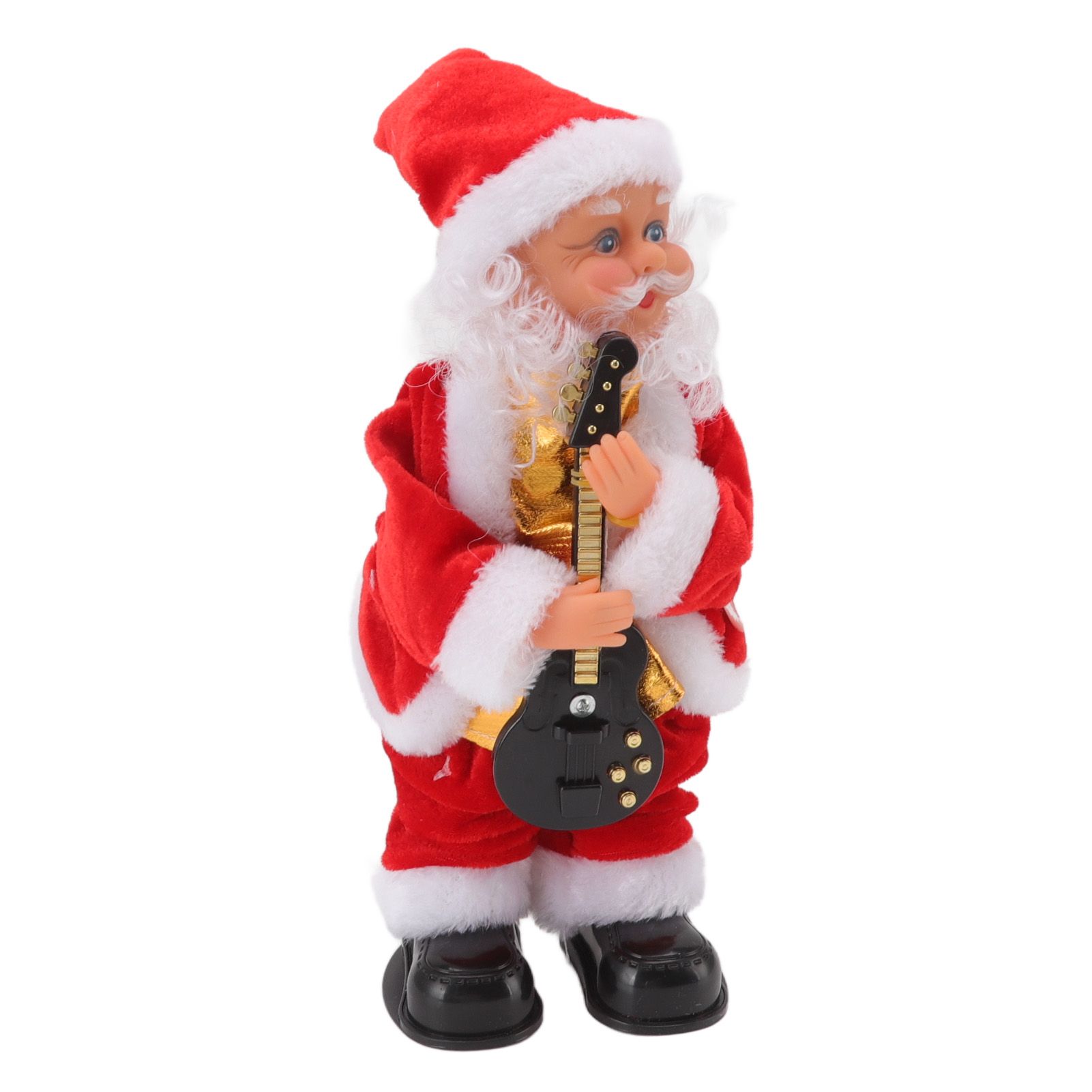 Electric Musical Dancing Christmas Old Man Interesting Hip Shaking Christmas Old Man Doll Decoration Gifts Guitar - Image 4