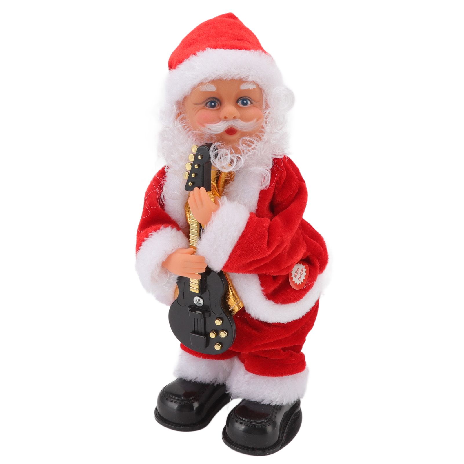 Electric Musical Dancing Christmas Old Man Interesting Hip Shaking Christmas Old Man Doll Decoration Gifts Guitar - Image 6