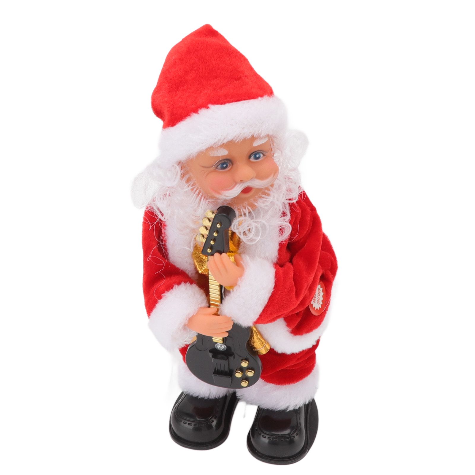 Electric Musical Dancing Christmas Old Man Interesting Hip Shaking Christmas Old Man Doll Decoration Gifts Guitar - Image 7