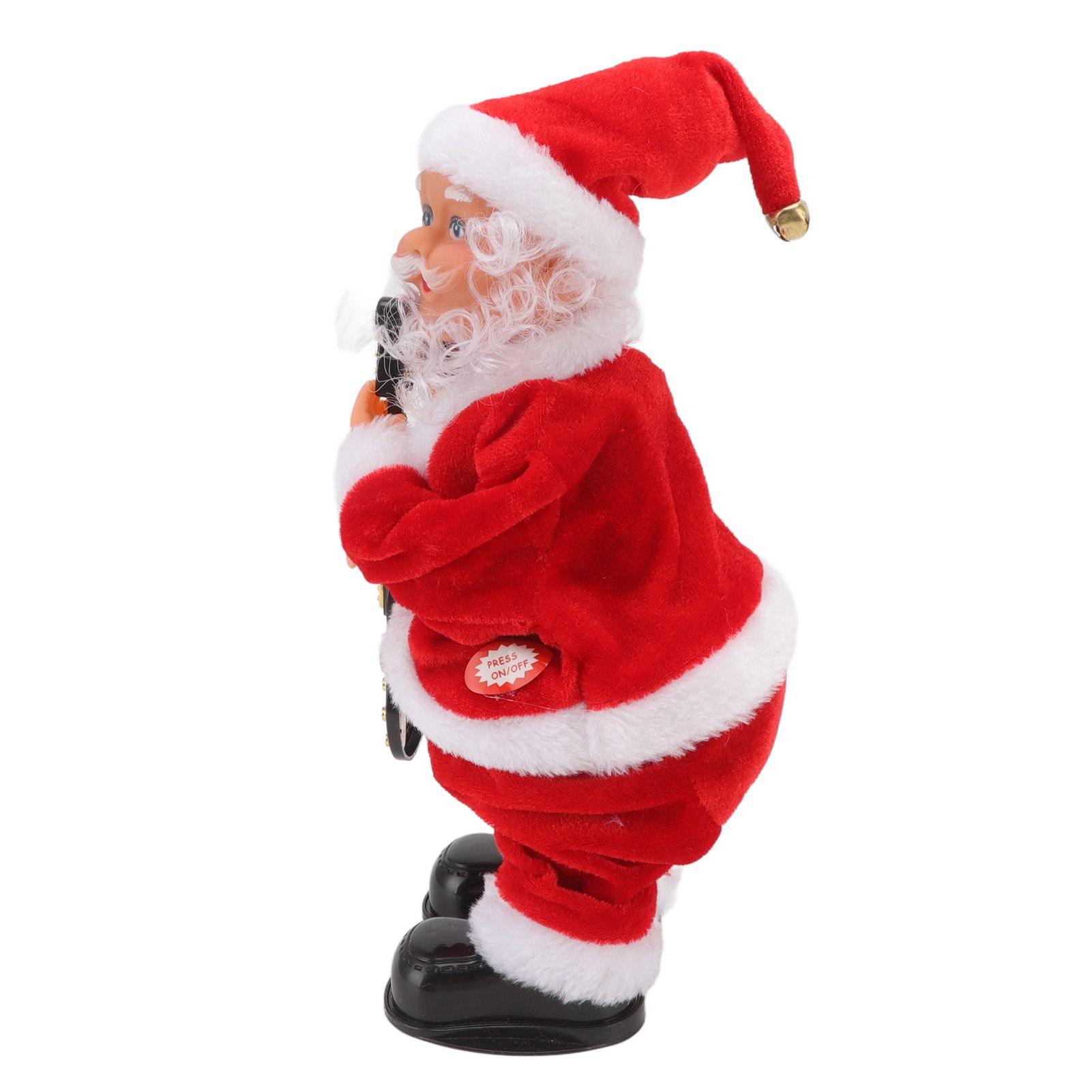 Electric Musical Dancing Christmas Old Man Interesting Hip Shaking Christmas Old Man Doll Decoration Gifts Guitar - Image 8