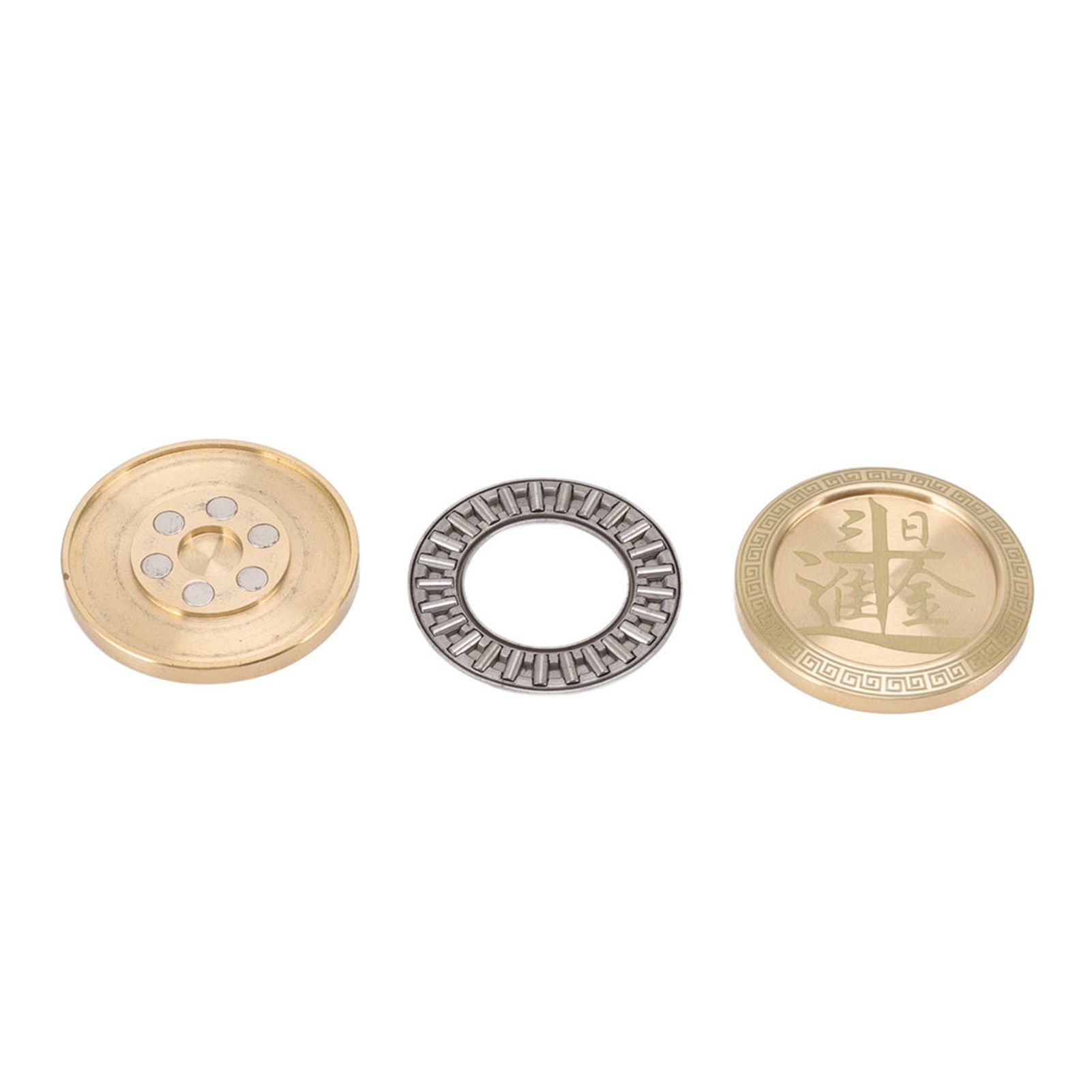 Magnetic Push Slider Stress Relief Round Portable EDC Push Slider Decompression Toy - Image 1