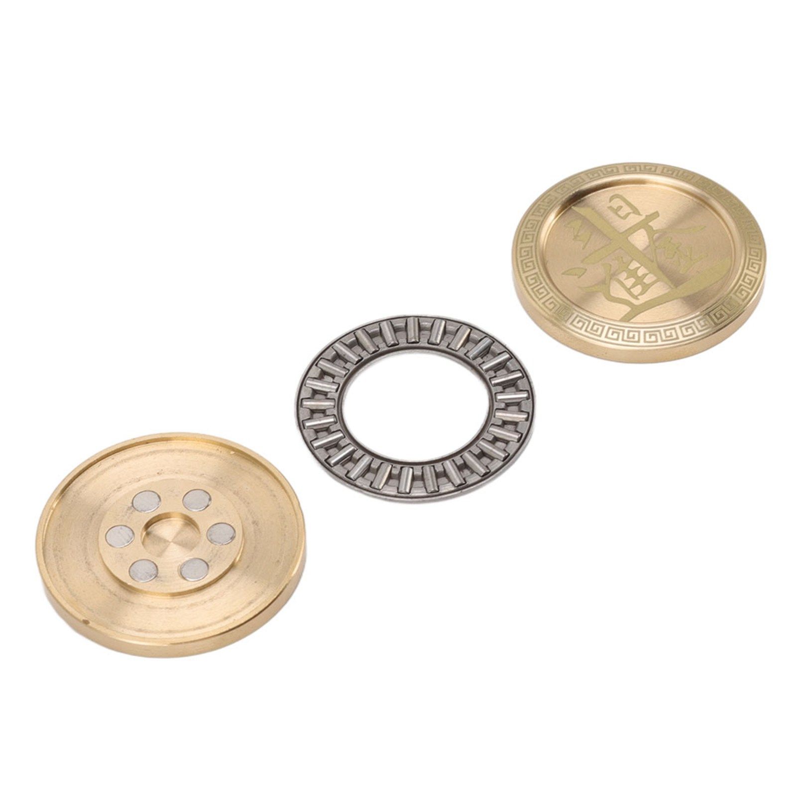 Magnetic Push Slider Stress Relief Round Portable EDC Push Slider Decompression Toy - Image 2