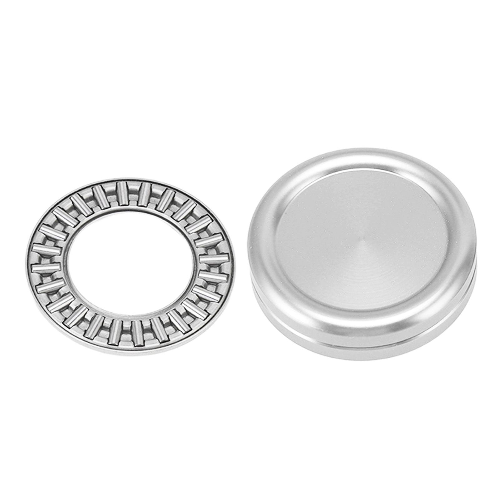 Magnetic Push Slider Mini Push Coin Clickers Aluminum Alloy Rotating Fingertip Stress Relief Toys for 14 Years Above Silver - Image 5