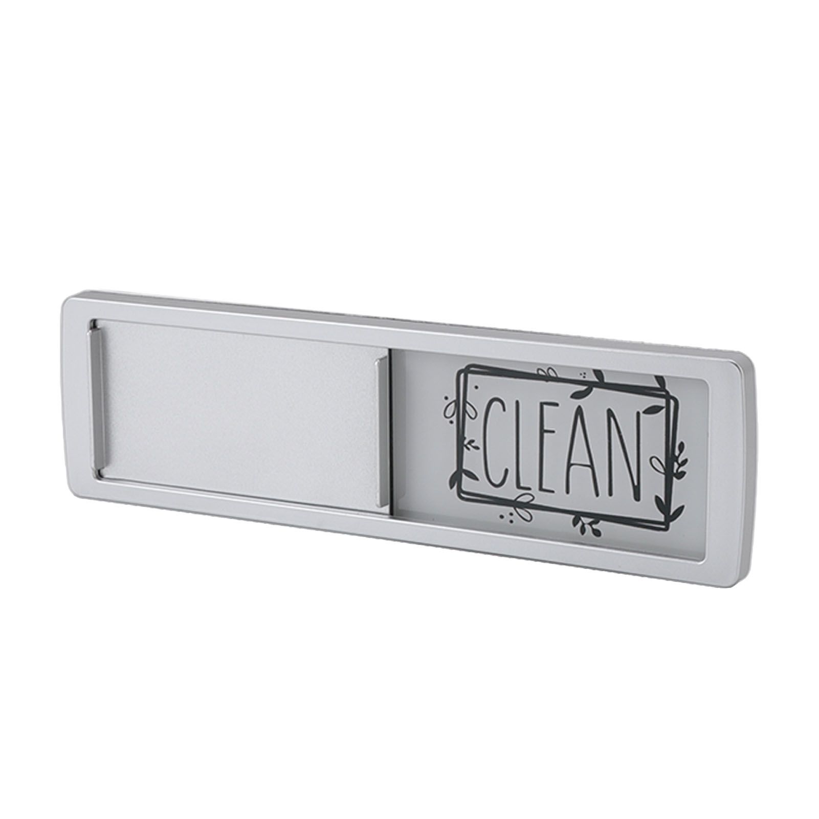 Dishwasher Magnet Easy To Read Clean Dirty Sign Indicator for Dishwasher With Double Sided Adhesive Tape Silver (Black and White) - Image 2