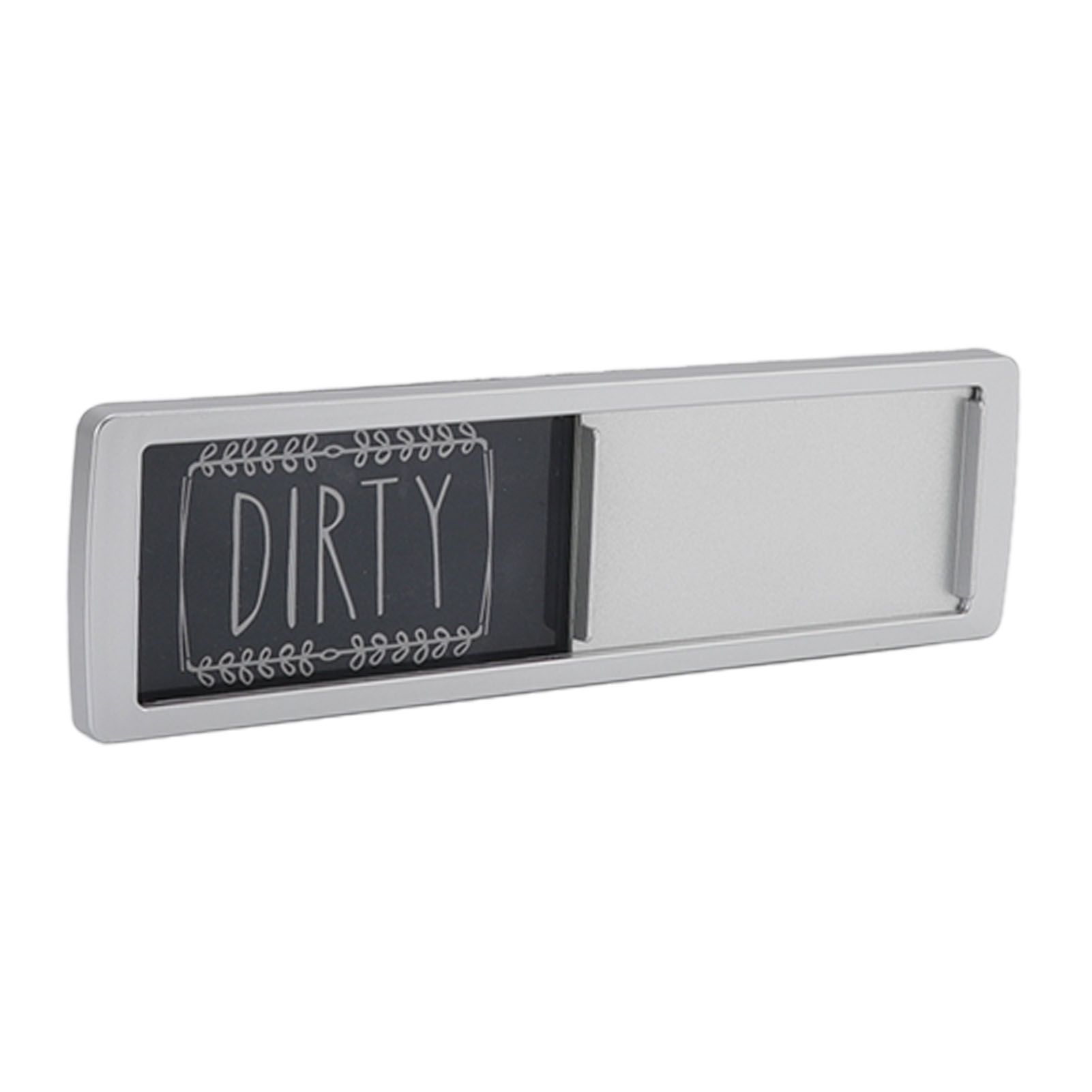 Dishwasher Magnet Easy To Read Clean Dirty Sign Indicator for Dishwasher With Double Sided Adhesive Tape Silver (Black and White) - Image 4