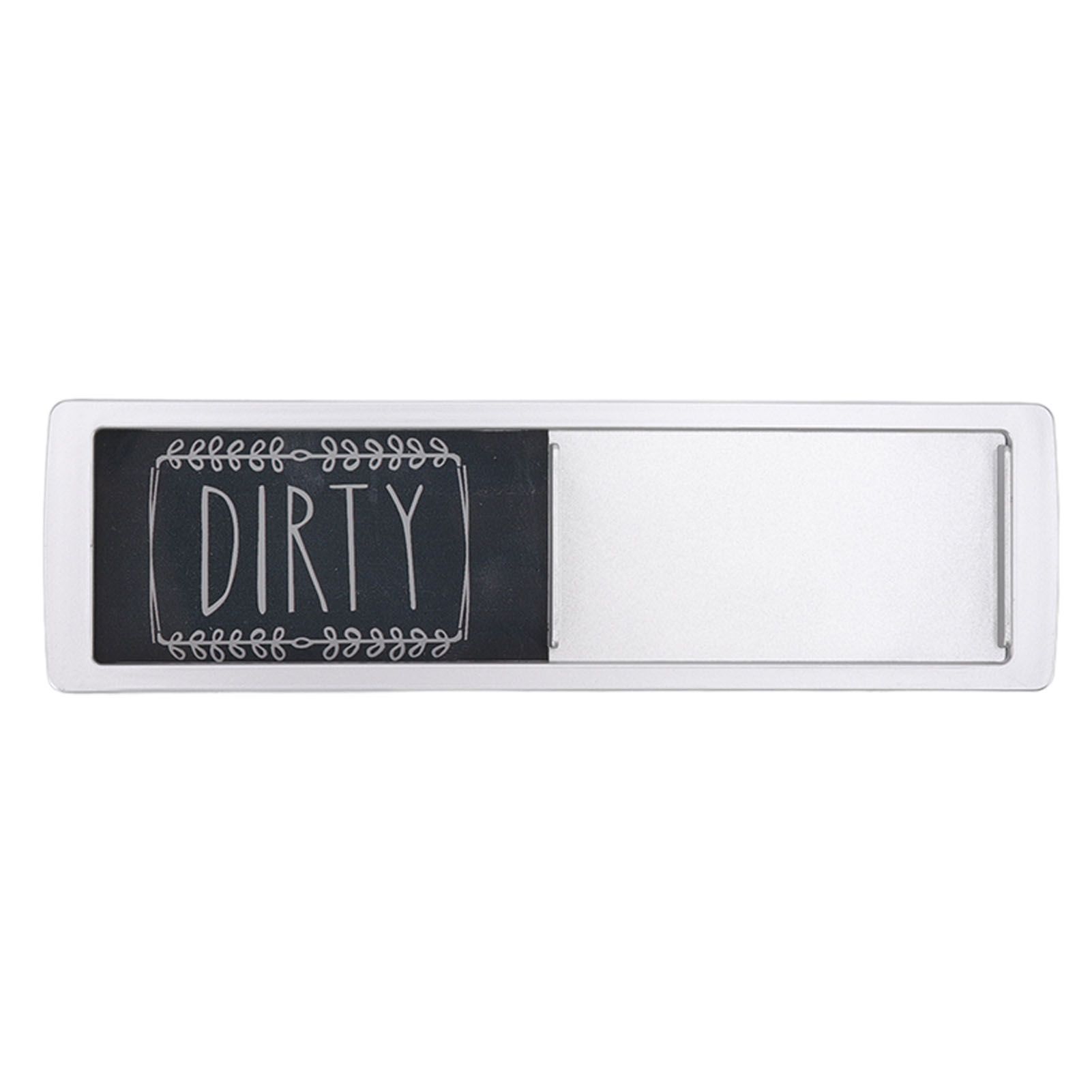 Dishwasher Magnet Easy To Read Clean Dirty Sign Indicator for Dishwasher With Double Sided Adhesive Tape Silver (Black and White) - Image 5