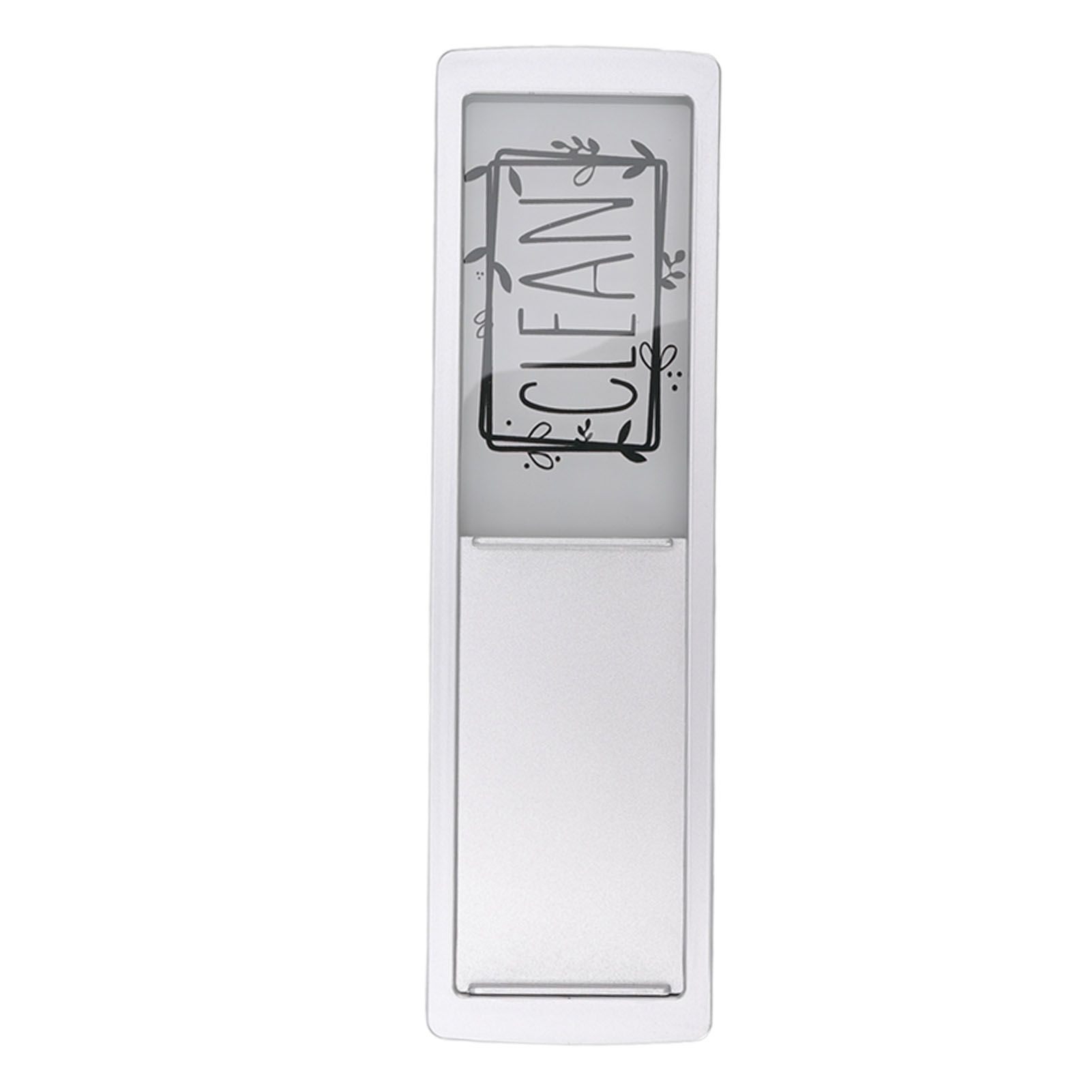 Dishwasher Magnet Easy To Read Clean Dirty Sign Indicator for Dishwasher With Double Sided Adhesive Tape Silver (Black and White) - Image 8