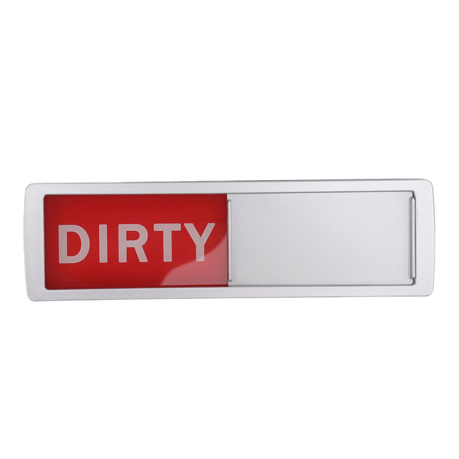 Dishwasher Magnet Easy To Read Clean Dirty Sign Indicator for Dishwasher With Double Sided Adhesive Tape Silver (Red and Green) - Image 2