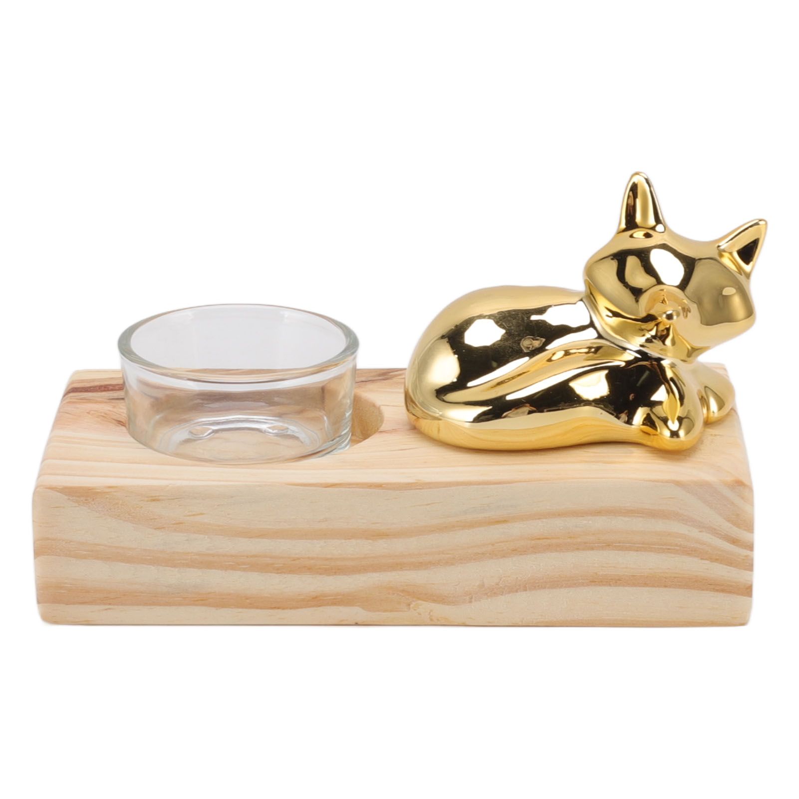 Candle Holder Decor Nordic Wooden Ceramic Glass Household Party Bedroom Ornament Gift - Image 2