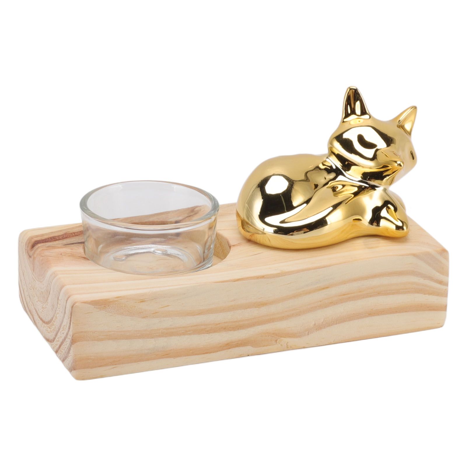 Candle Holder Decor Nordic Wooden Ceramic Glass Household Party Bedroom Ornament Gift - Image 4