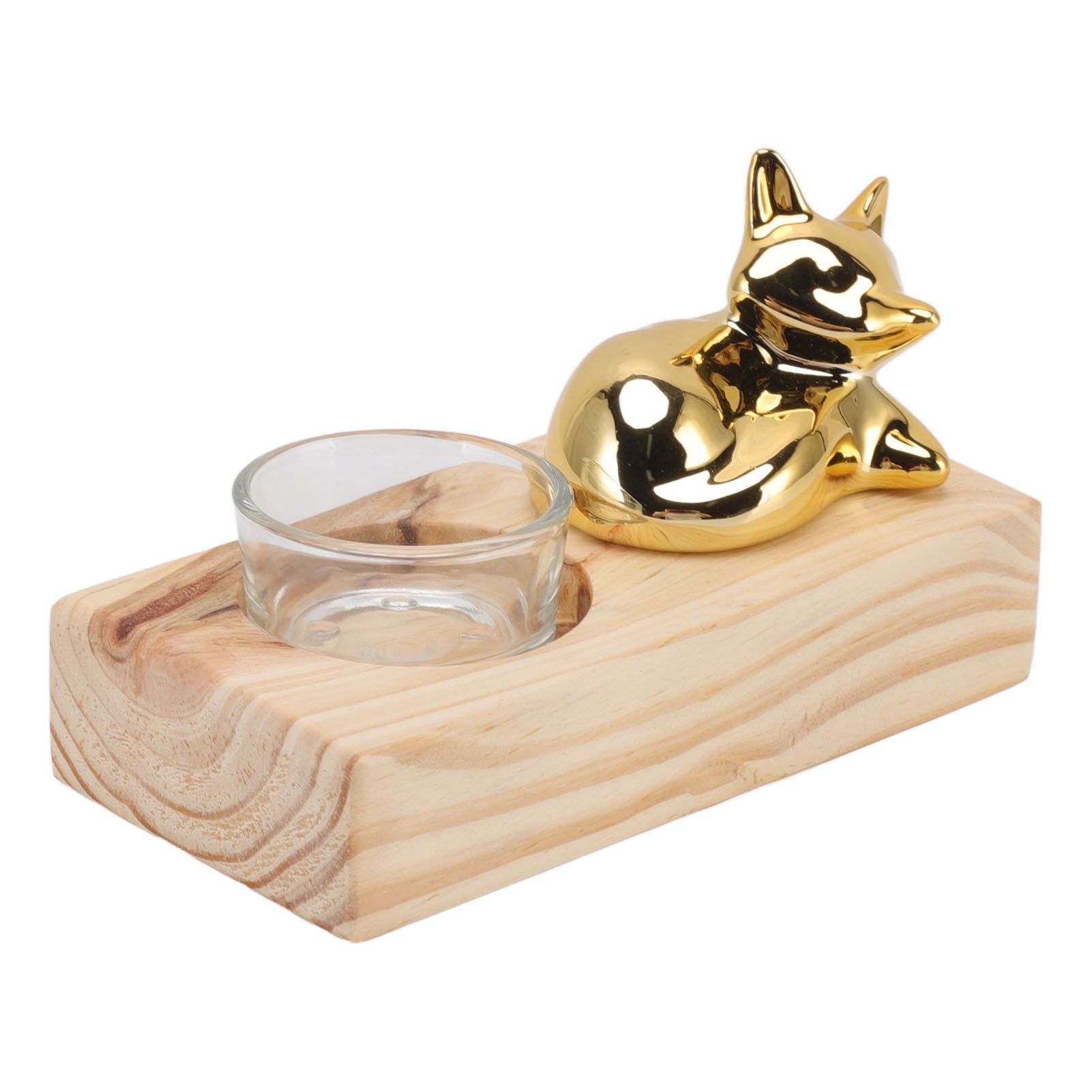 Candle Holder Decor Nordic Wooden Ceramic Glass Household Party Bedroom Ornament Gift - Image 5