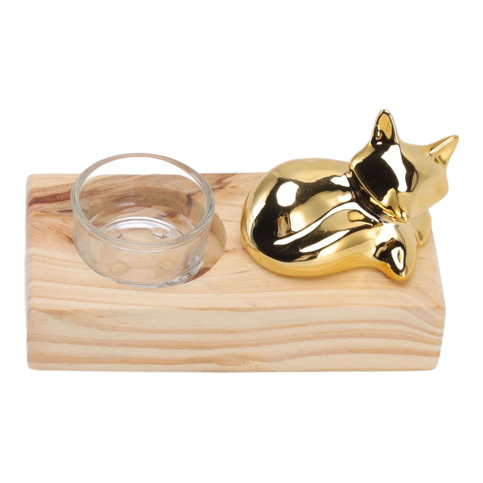 Candle Holder Decor Nordic Wooden Ceramic Glass Household Party Bedroom Ornament Gift - Image 6