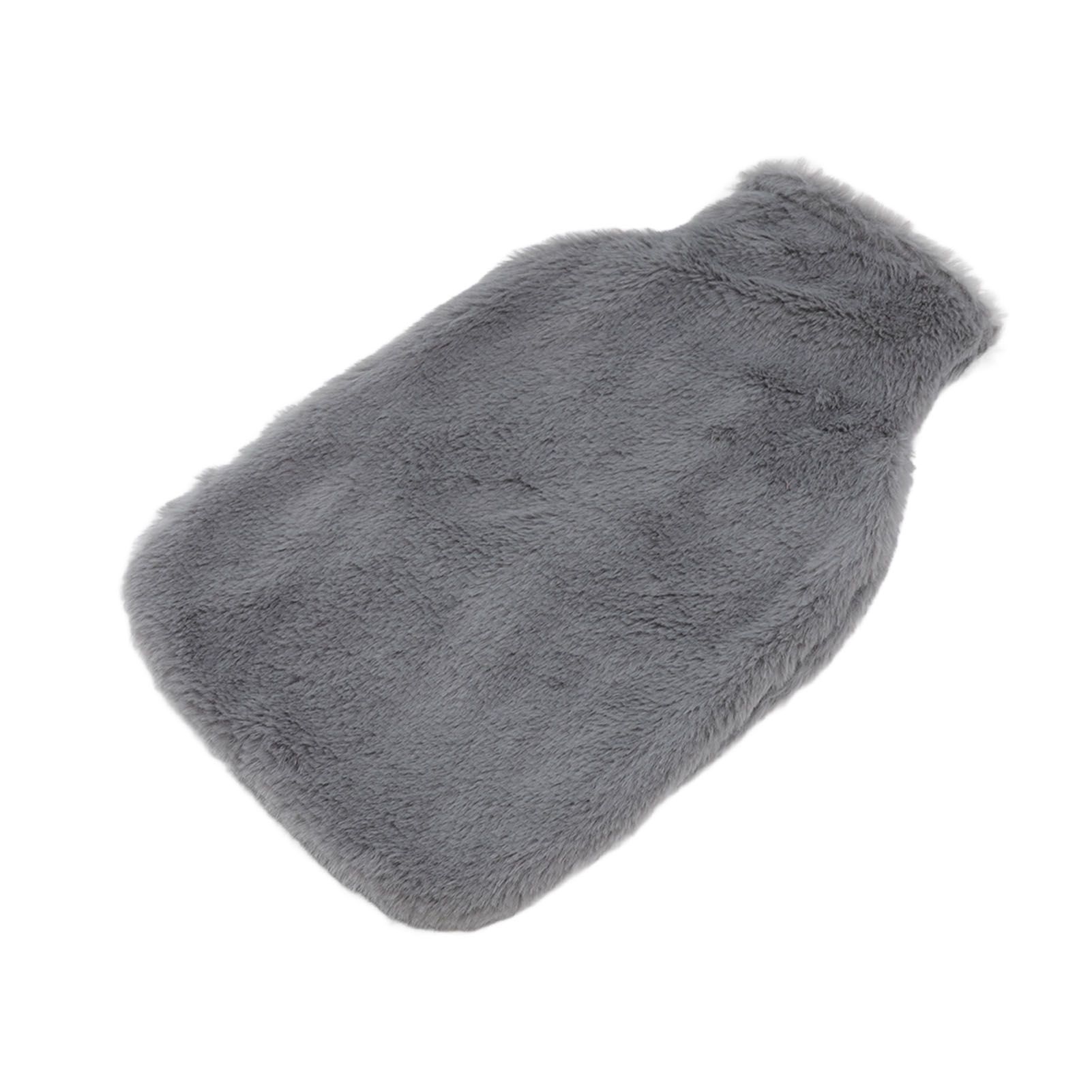 2000ML Hot Water Jug Bag Rubber Double Sided Hand Inserted Large Explosionproof Hot Water Pack for Home Back Pain Dark Gray - Image 1