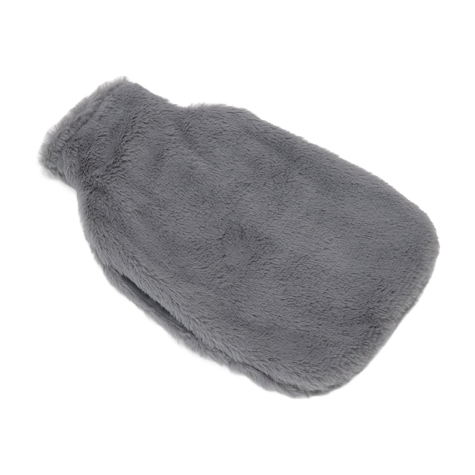 2000ML Hot Water Jug Bag Rubber Double Sided Hand Inserted Large Explosionproof Hot Water Pack for Home Back Pain Dark Gray - Image 2