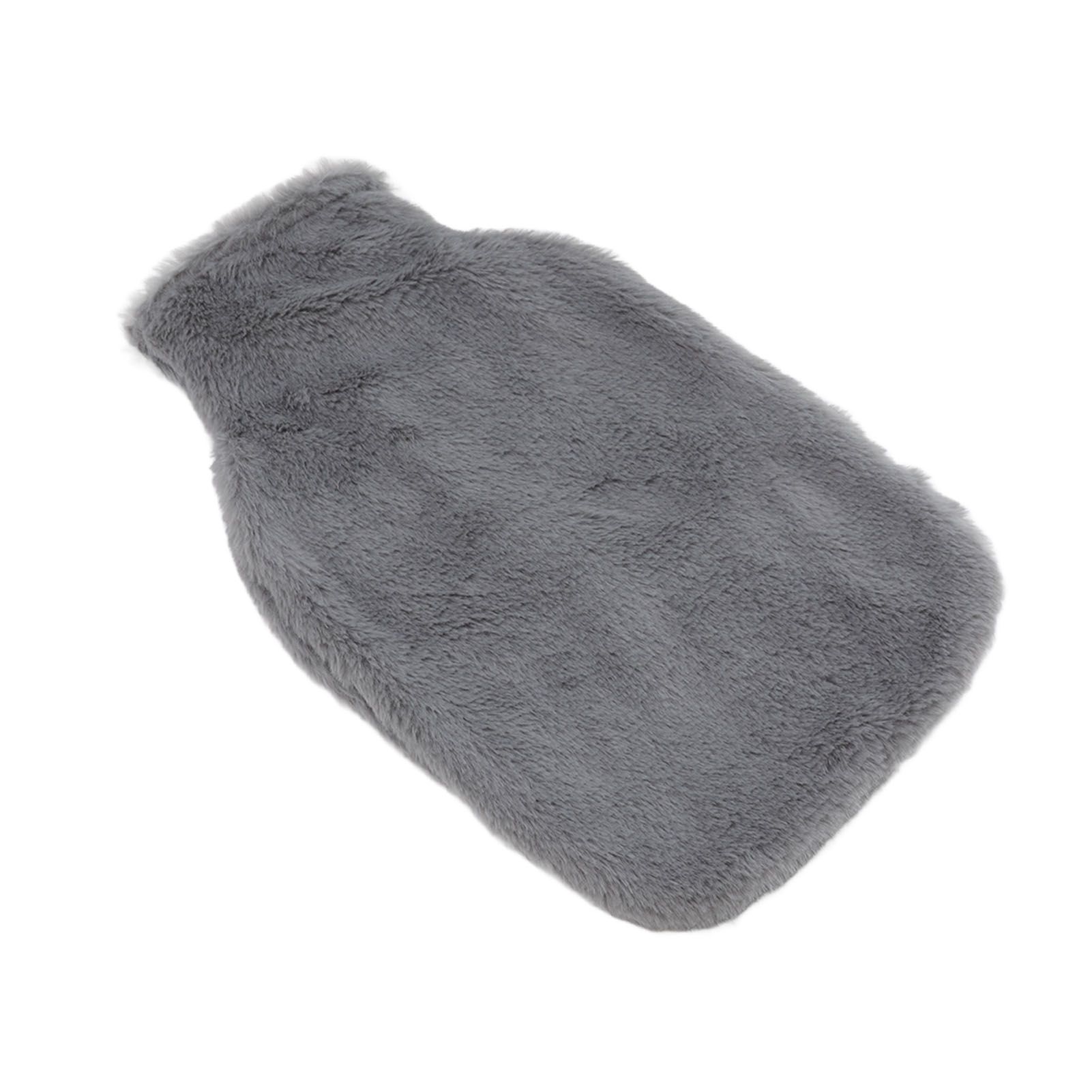2000ML Hot Water Jug Bag Rubber Double Sided Hand Inserted Large Explosionproof Hot Water Pack for Home Back Pain Dark Gray - Image 4