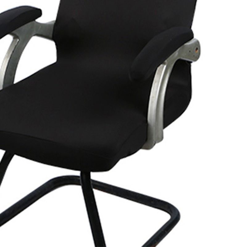1 Pair Chair Arm Covers with Sponge Soft Breathable Safe Office Chair Armrest Cover Set for Working Home Black Sponge Type 35x9cm/13.8x3.5in - Image 4