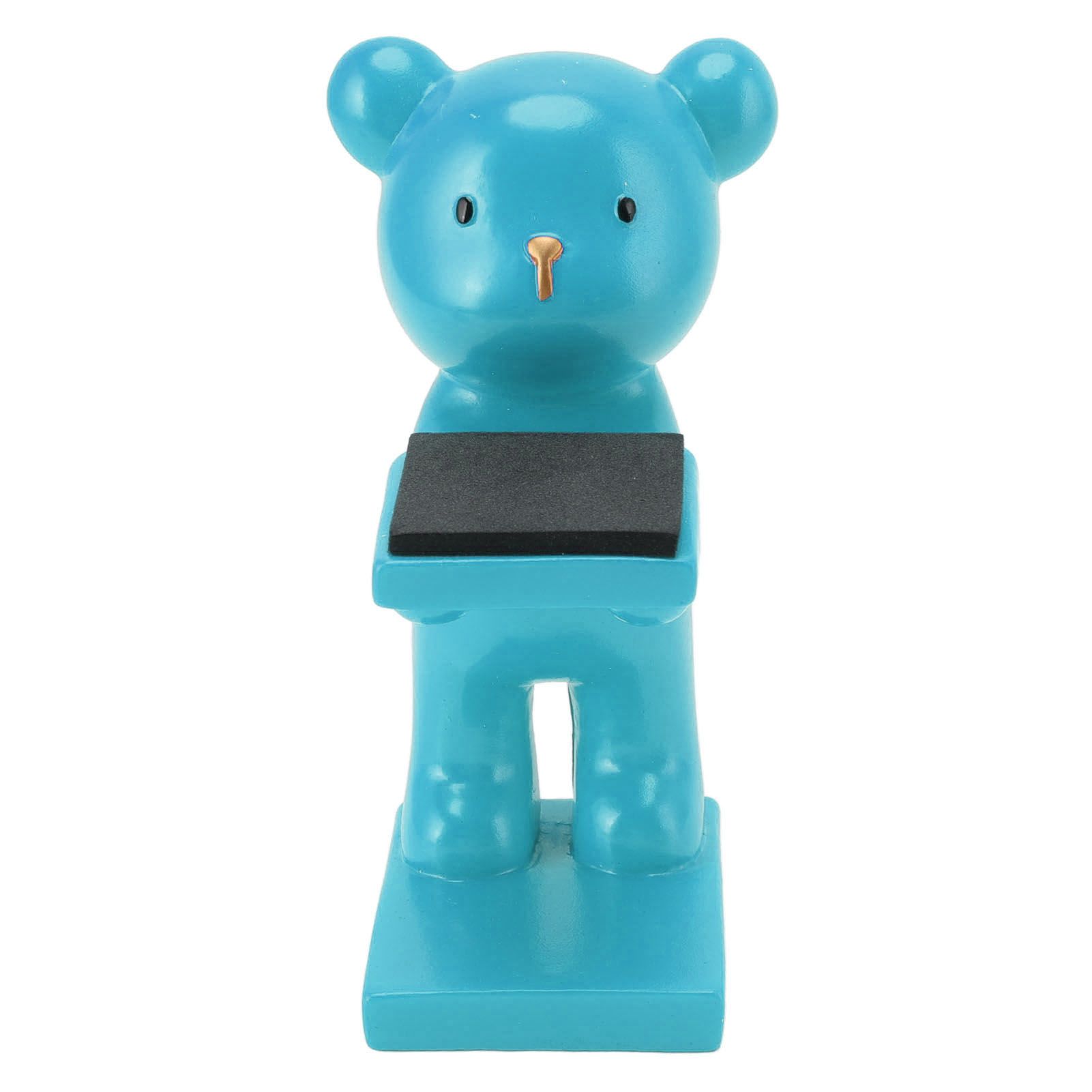 Bear Watch Stand Handcrafted Three Dimensional Modern Style Resin Watch Display Stand for Home Office Blue - Image 2