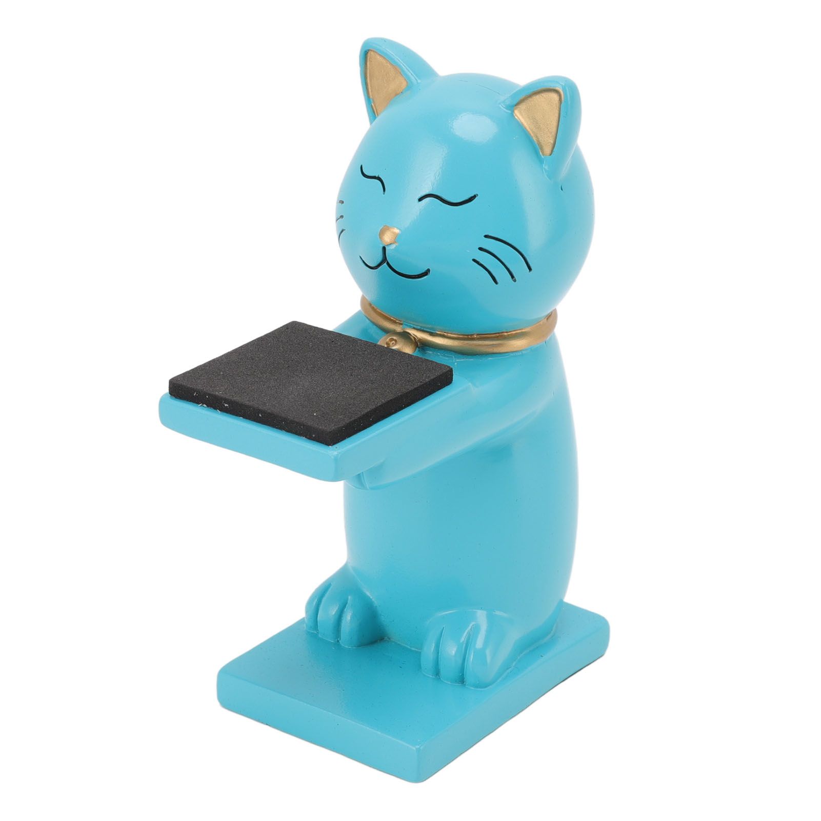 Watch Display Stand Cat Figurine Resin Watch Holder Decoration Storage Rack for Jewelry Bracelet Necklace Blue - Image 1