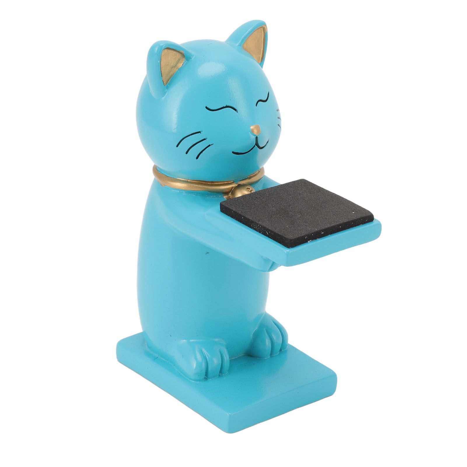 Watch Display Stand Cat Figurine Resin Watch Holder Decoration Storage Rack for Jewelry Bracelet Necklace Blue - Image 3