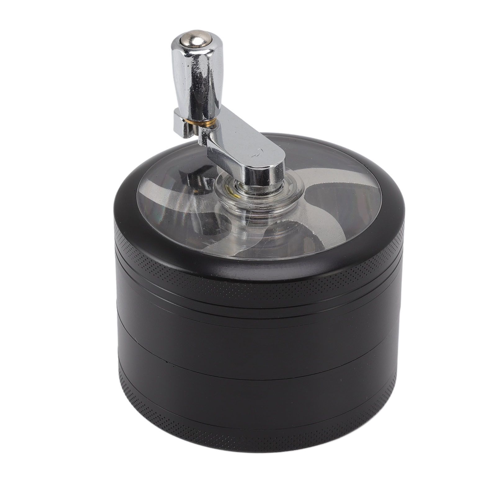 4 Layers Hand Crank Spices Grinder Zinc Alloy 60mm Manual Spice Grinder with Filter - Image 5