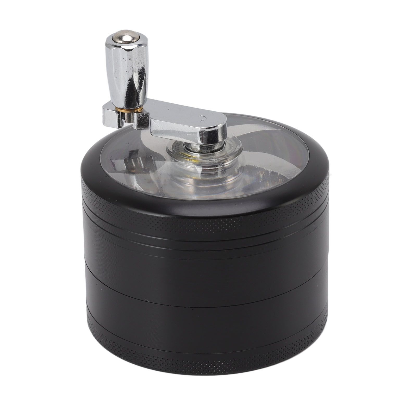 4 Layers Hand Crank Spices Grinder Zinc Alloy 60mm Manual Spice Grinder with Filter - Image 6