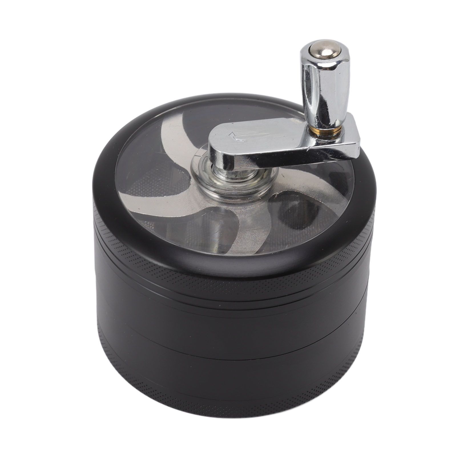 4 Layers Hand Crank Spices Grinder Zinc Alloy 60mm Manual Spice Grinder with Filter - Image 7
